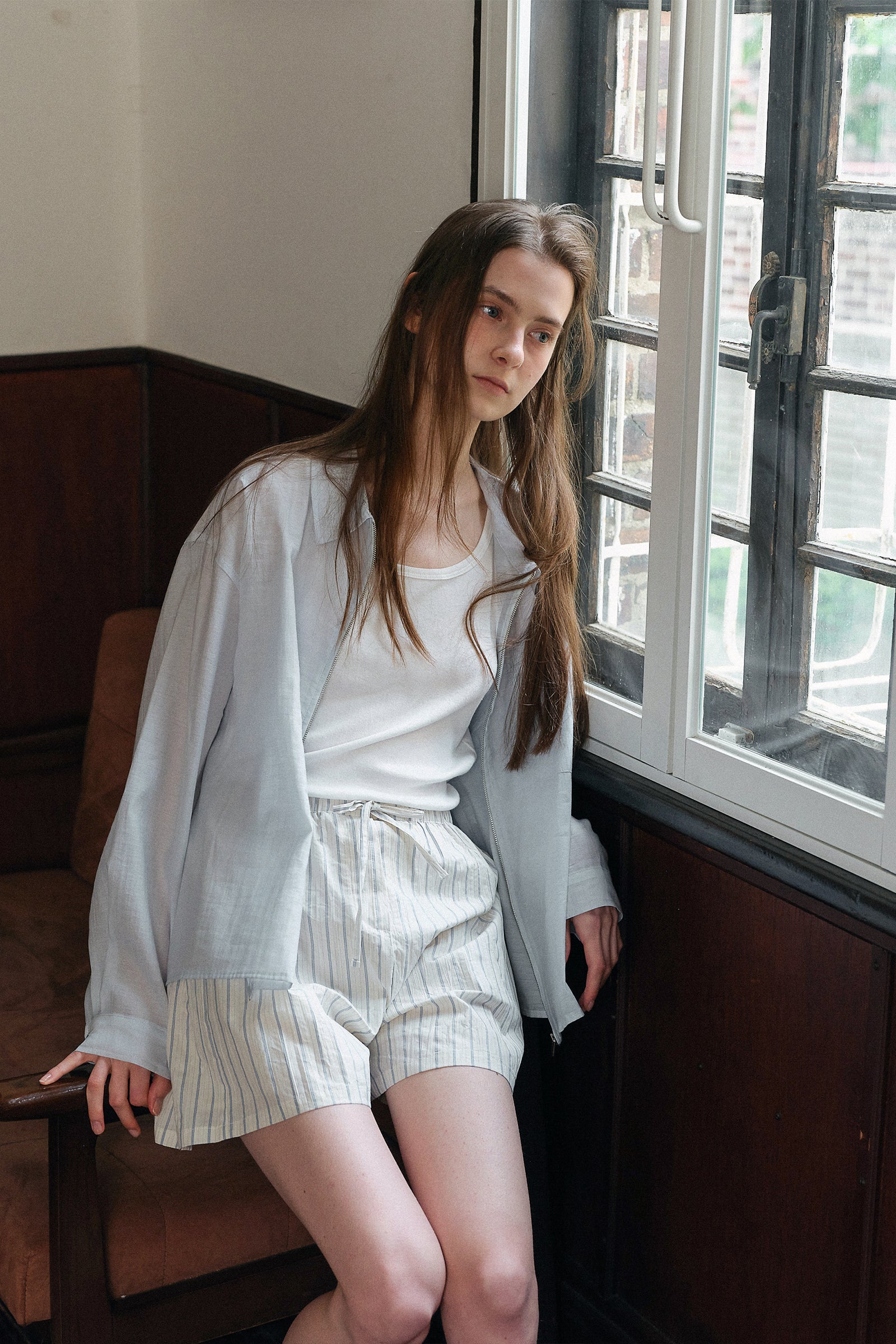 PONS ZIP-UP_LIGHT BLUE