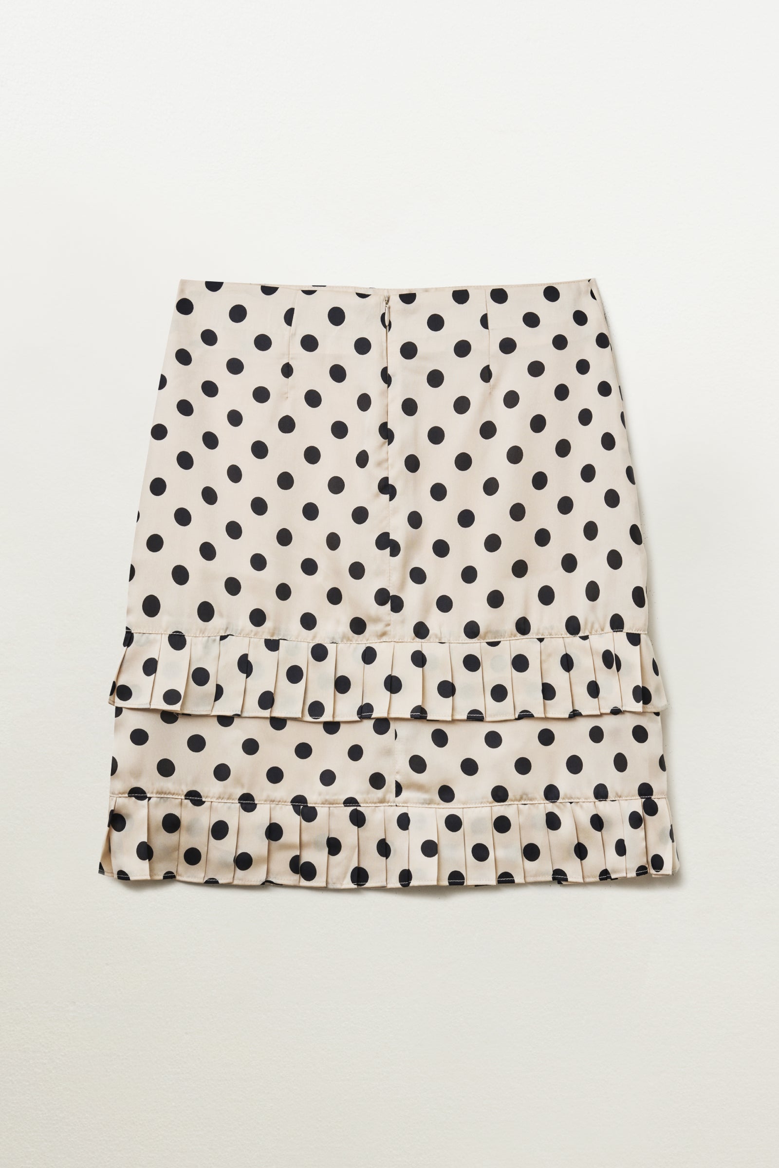 DOT PLEASTS SKIRT_BEIGE