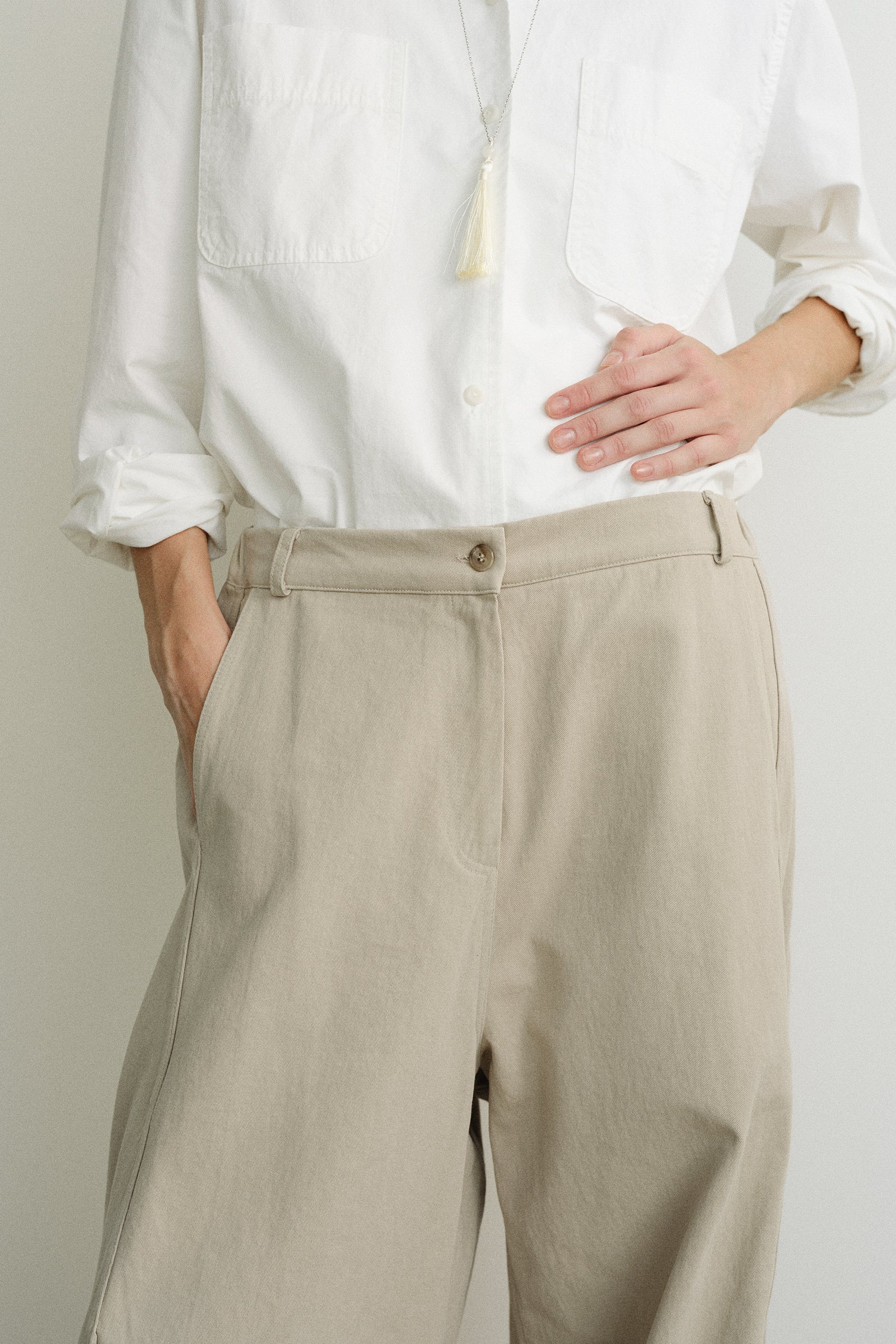 ANDY SUEDE PANTS_BEIGE