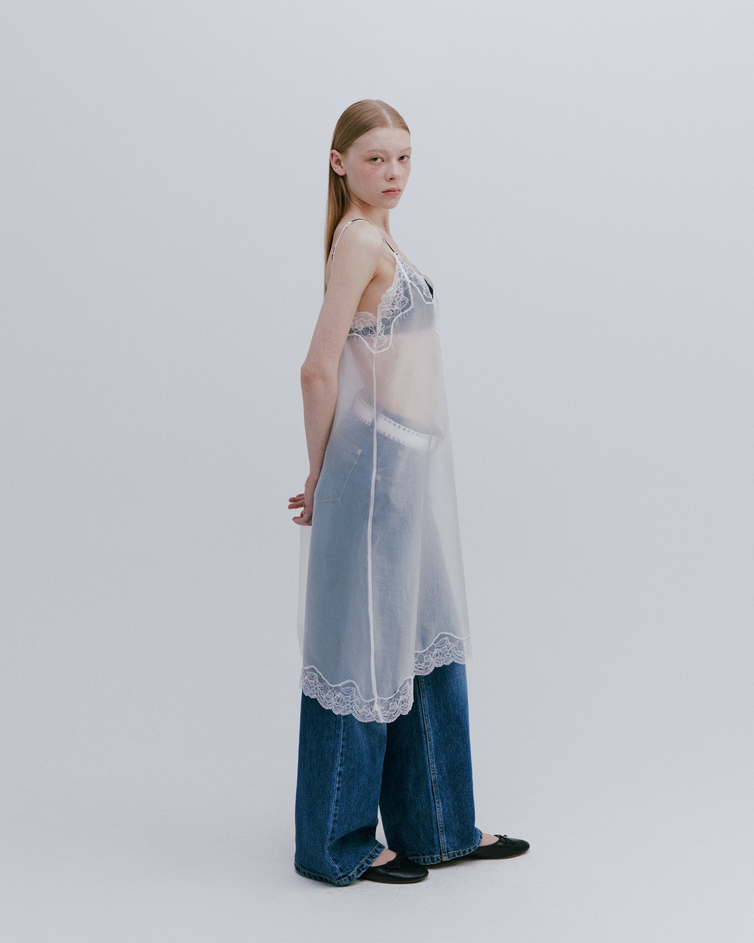 SEE-THROUGH SLIP LAYERED DRESS_WHITE