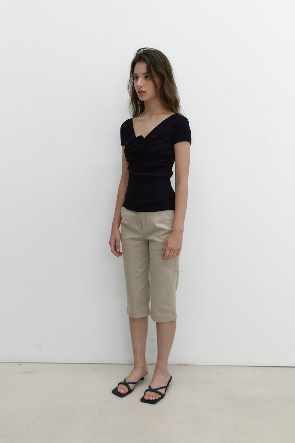 ROSY OFFSHOULDER KNIT_BLACK