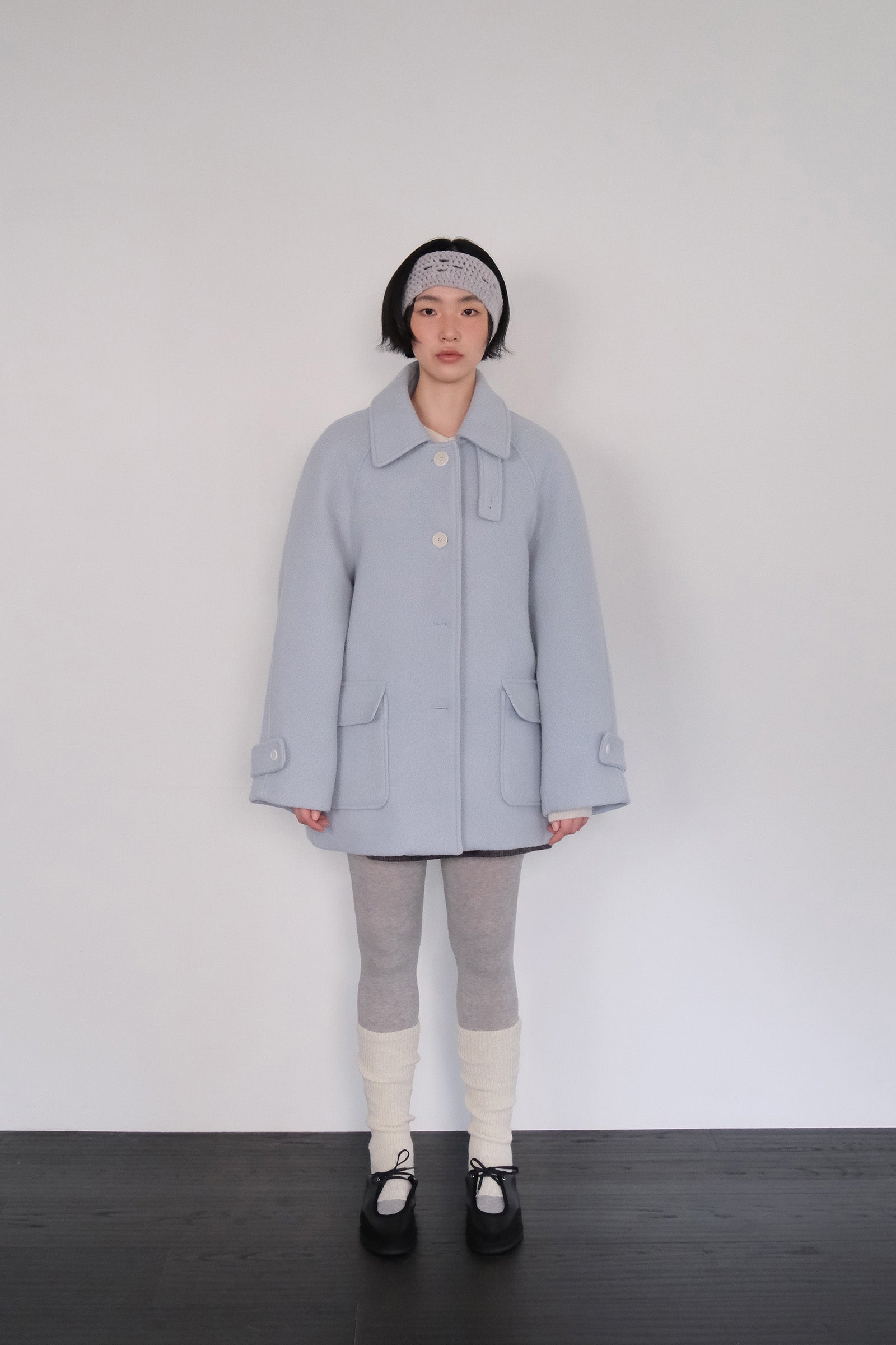 MOUI CLASSIC WOOL HALF COAT_LIGHT BLUE