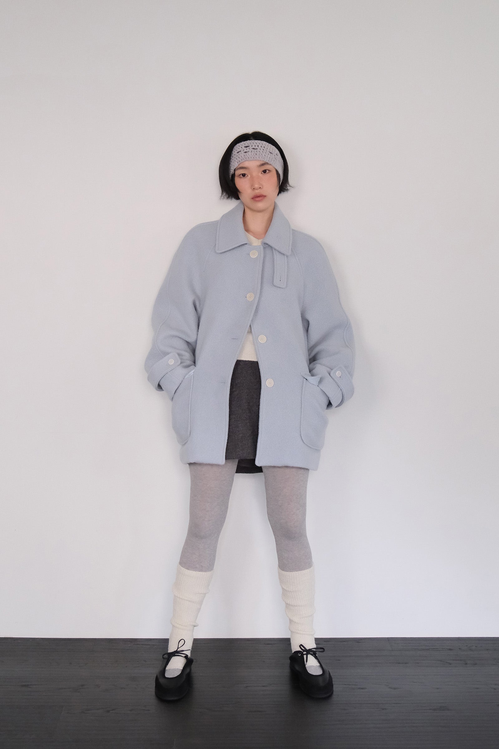 MOUI CLASSIC WOOL HALF COAT_LIGHT BLUE