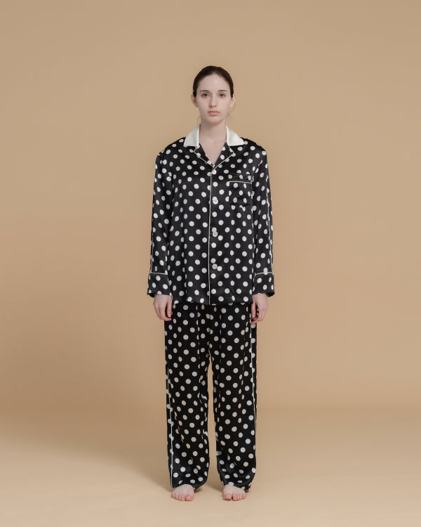 POLKA DOT SILK PAJAMS_DOT