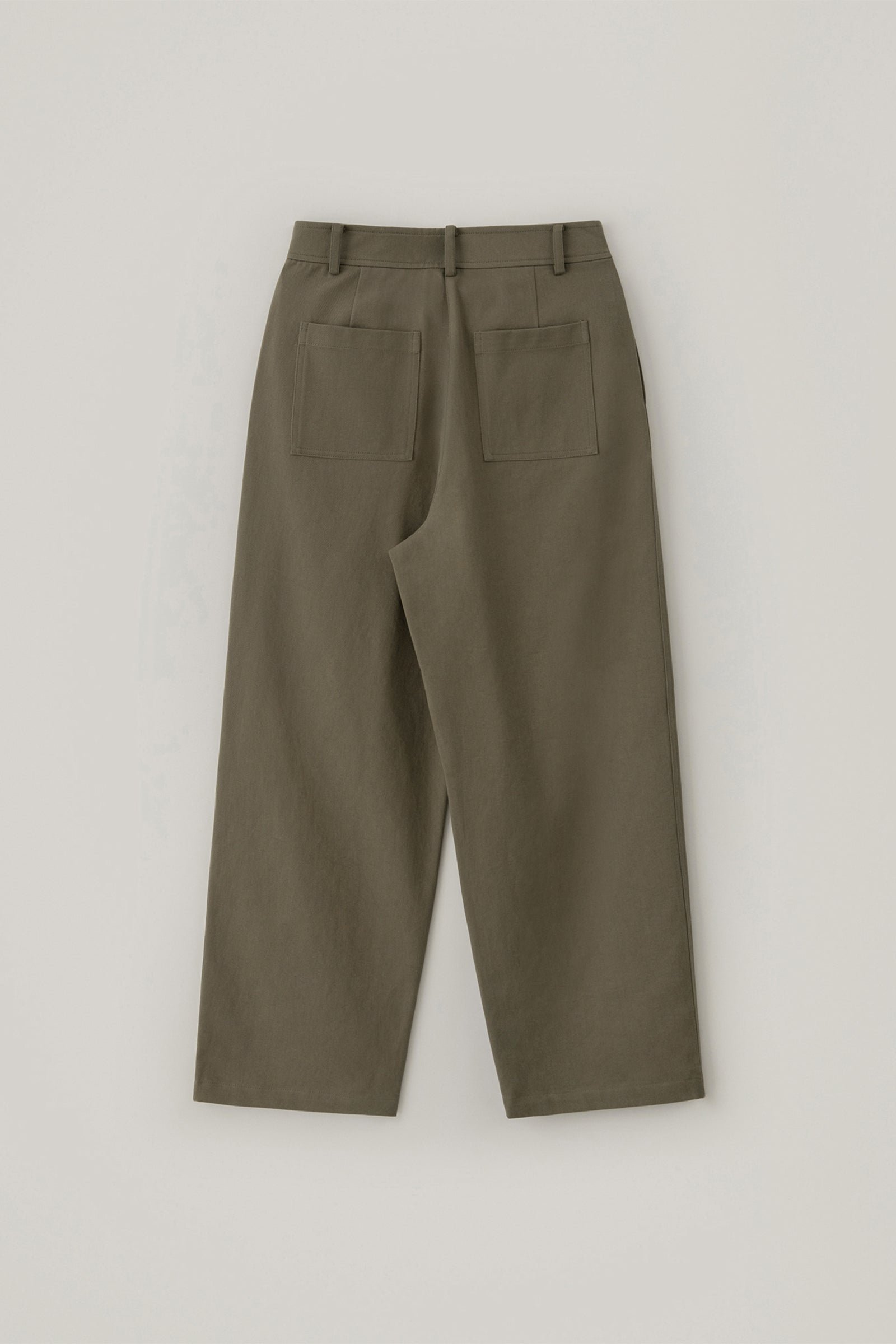 CAMO COTTON WIDE PANTS_DARK BEIGE