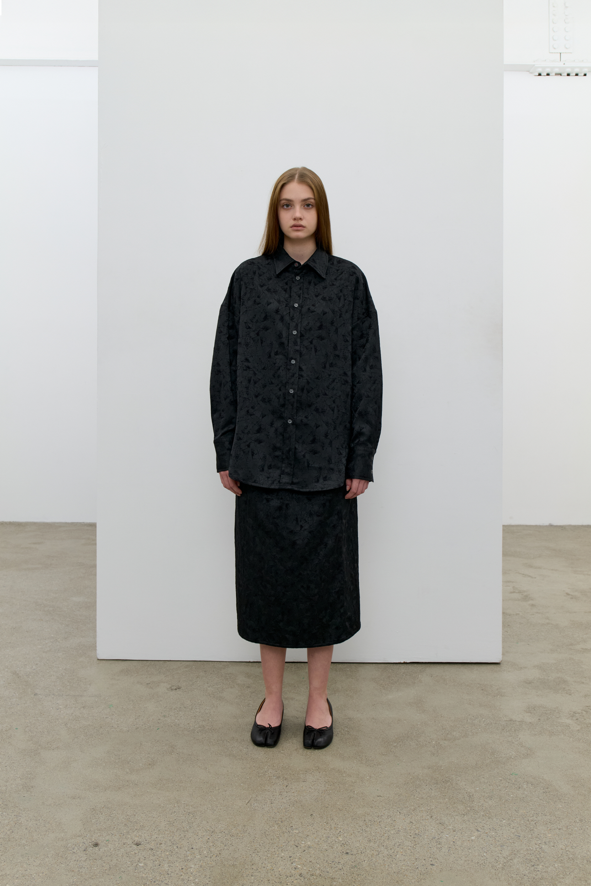 JACQUARD CLASSIC SHIRT_BLACK