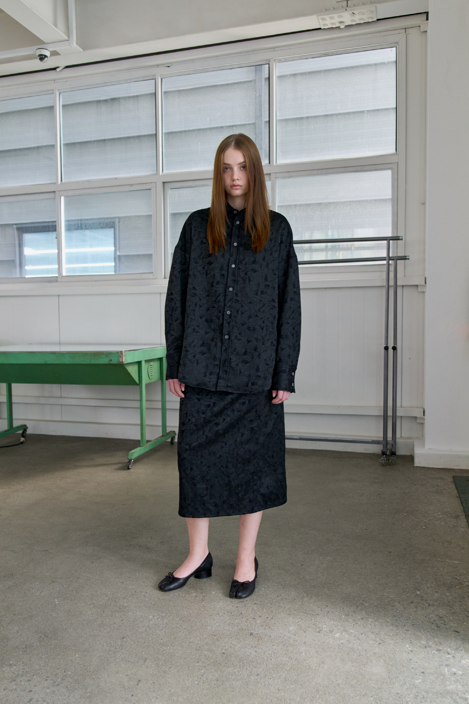 JACQUARD CLASSIC SKIRT_BLACK