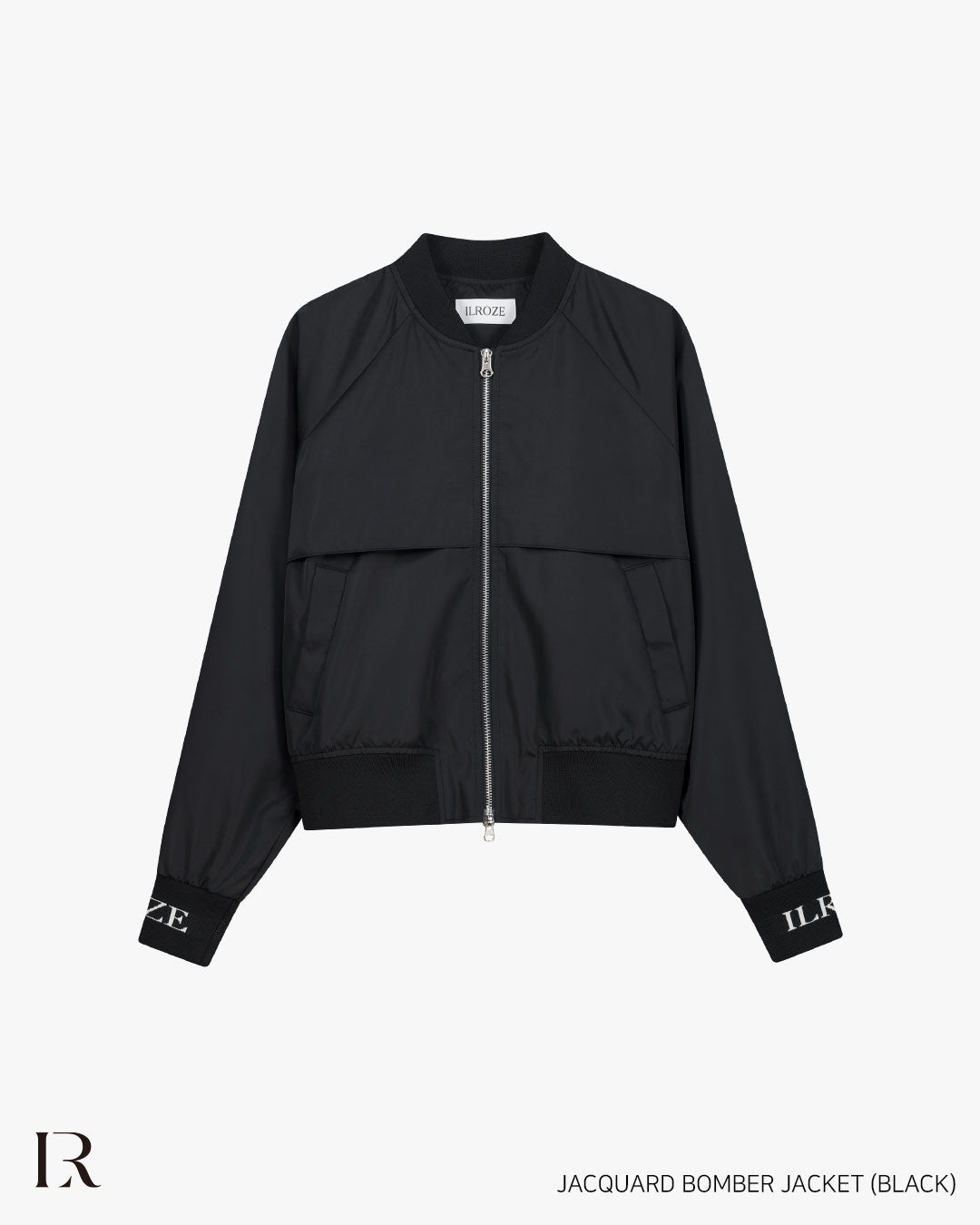 JACQUARD BOMBER JACKET_BLACK