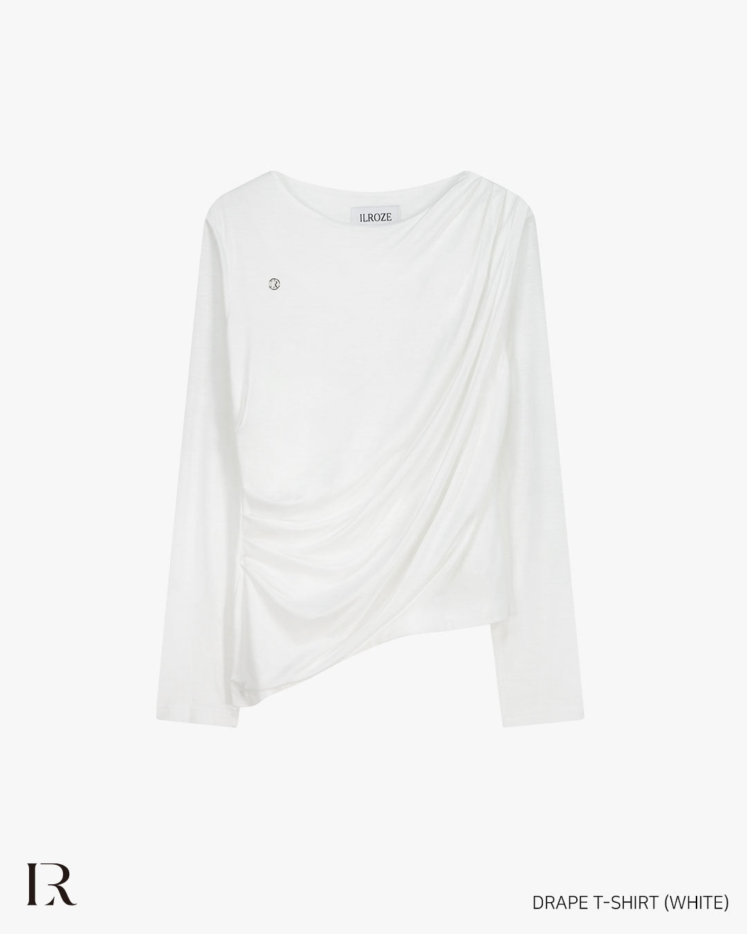 DRAPE T-SHIRT_WHITE