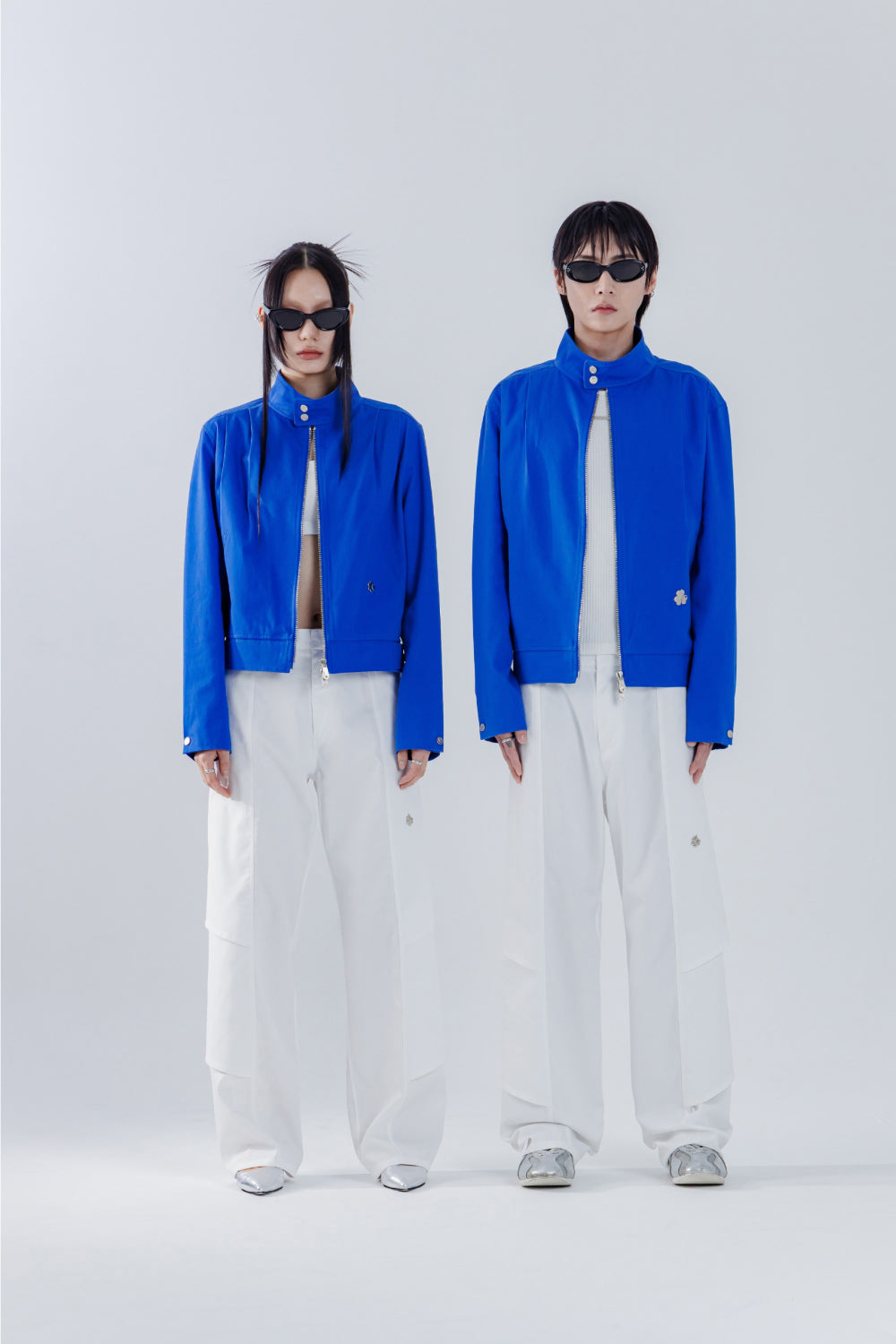 SHOULDER TWO TUCK JACKET_BLUE