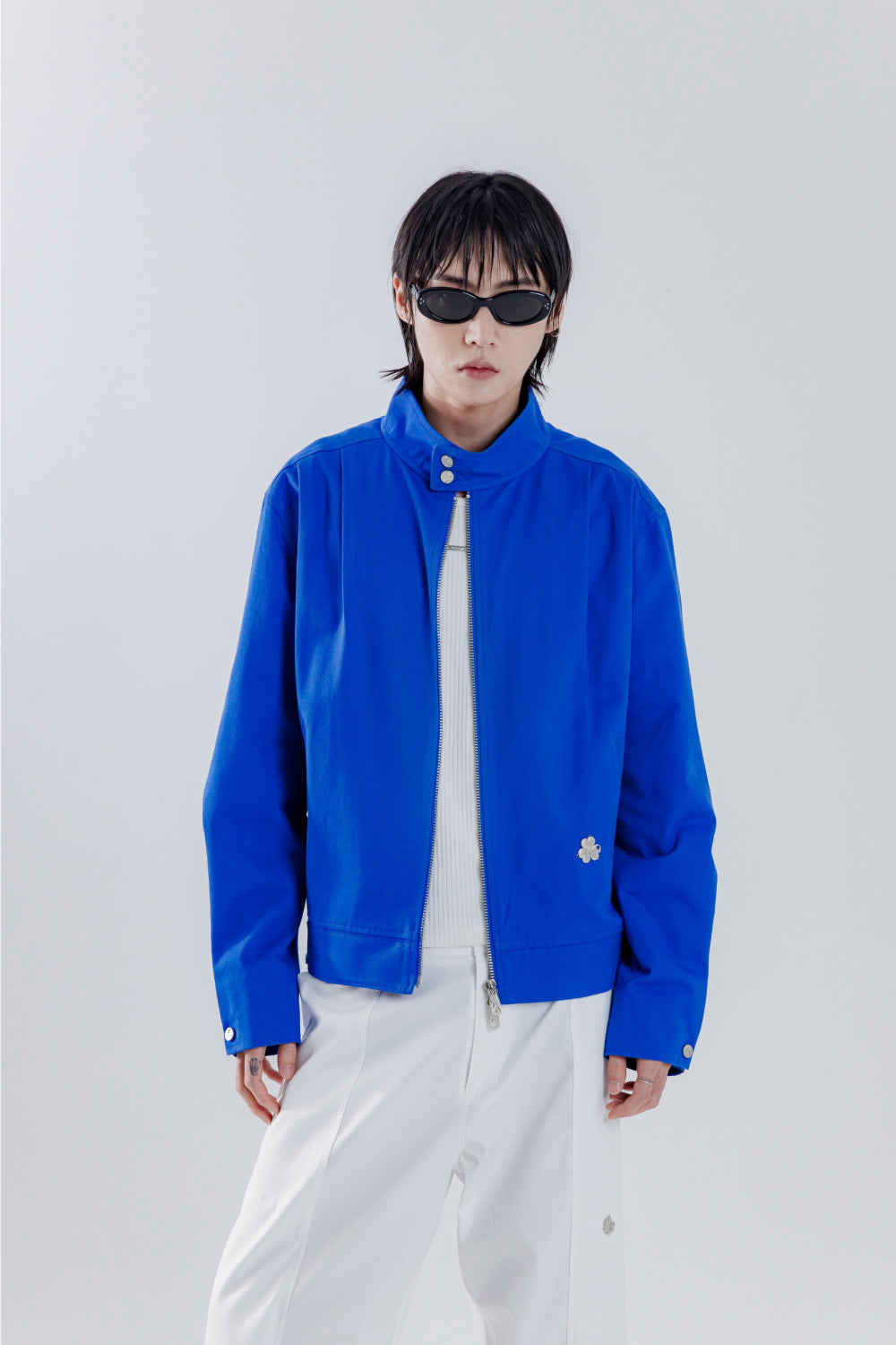 SHOULDER TWO TUCK JACKET_BLUE