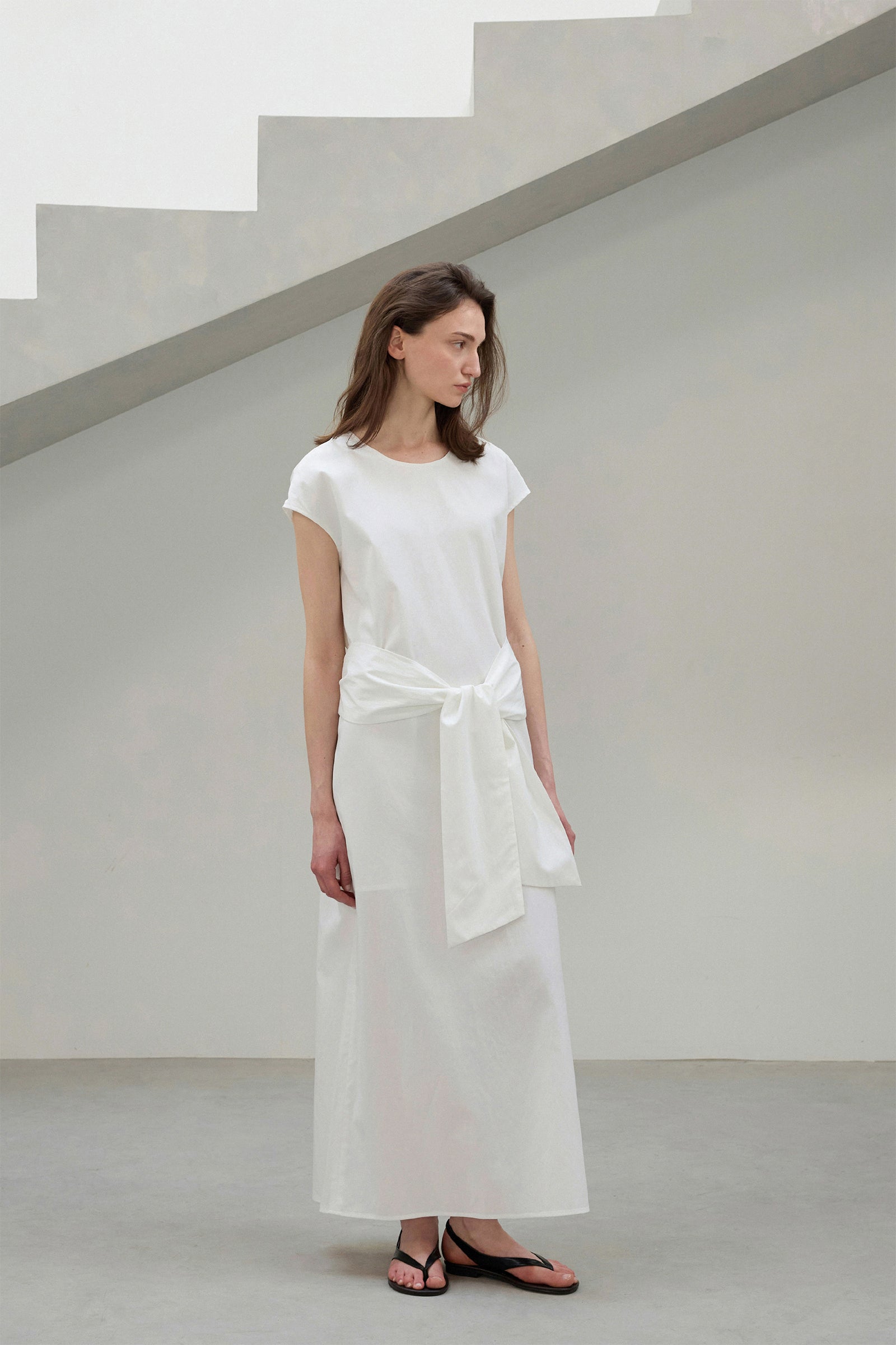 STRAP MAXI DRESS_IVORY