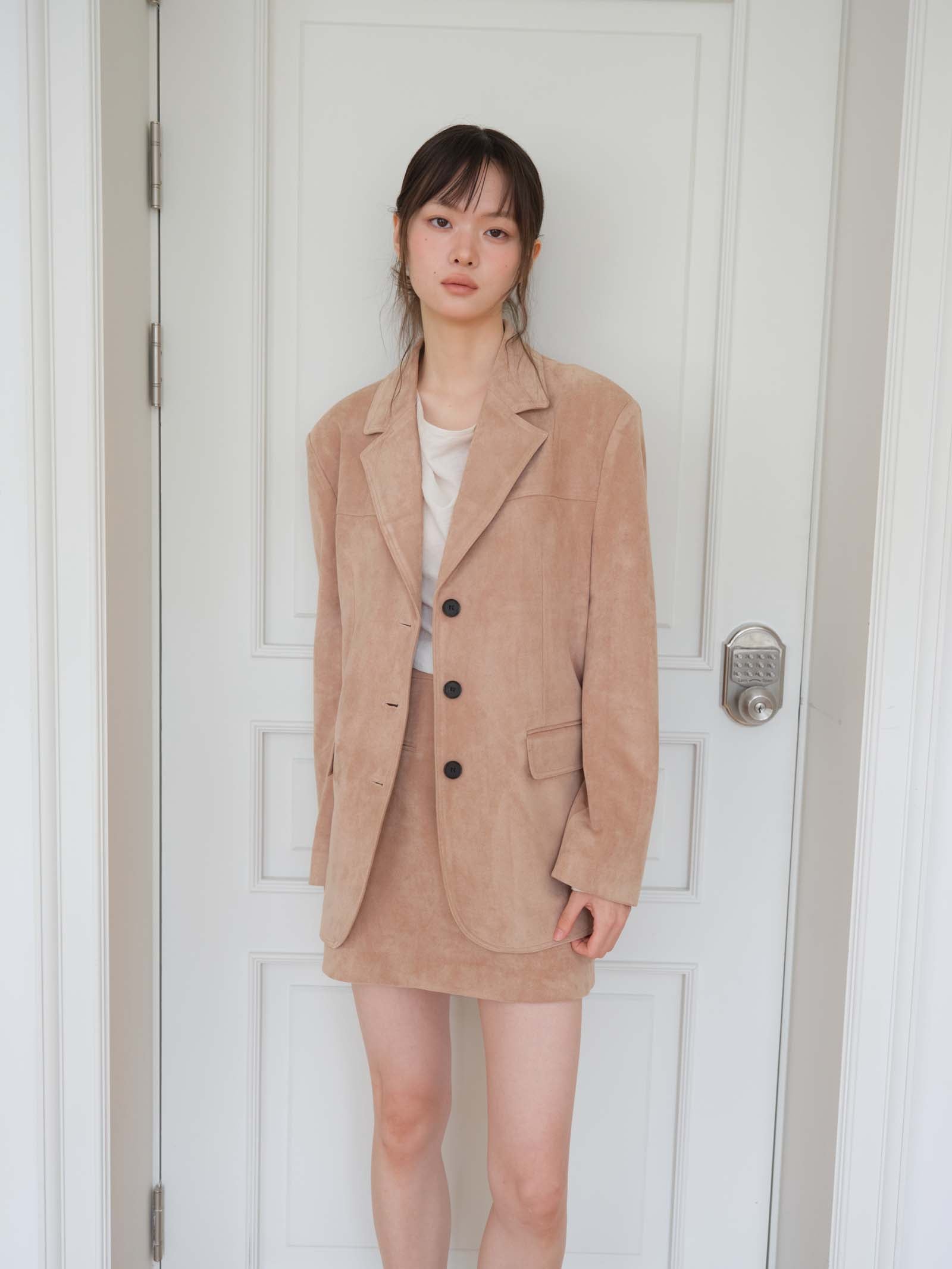SUEDE OVER JACKET_BEIGE