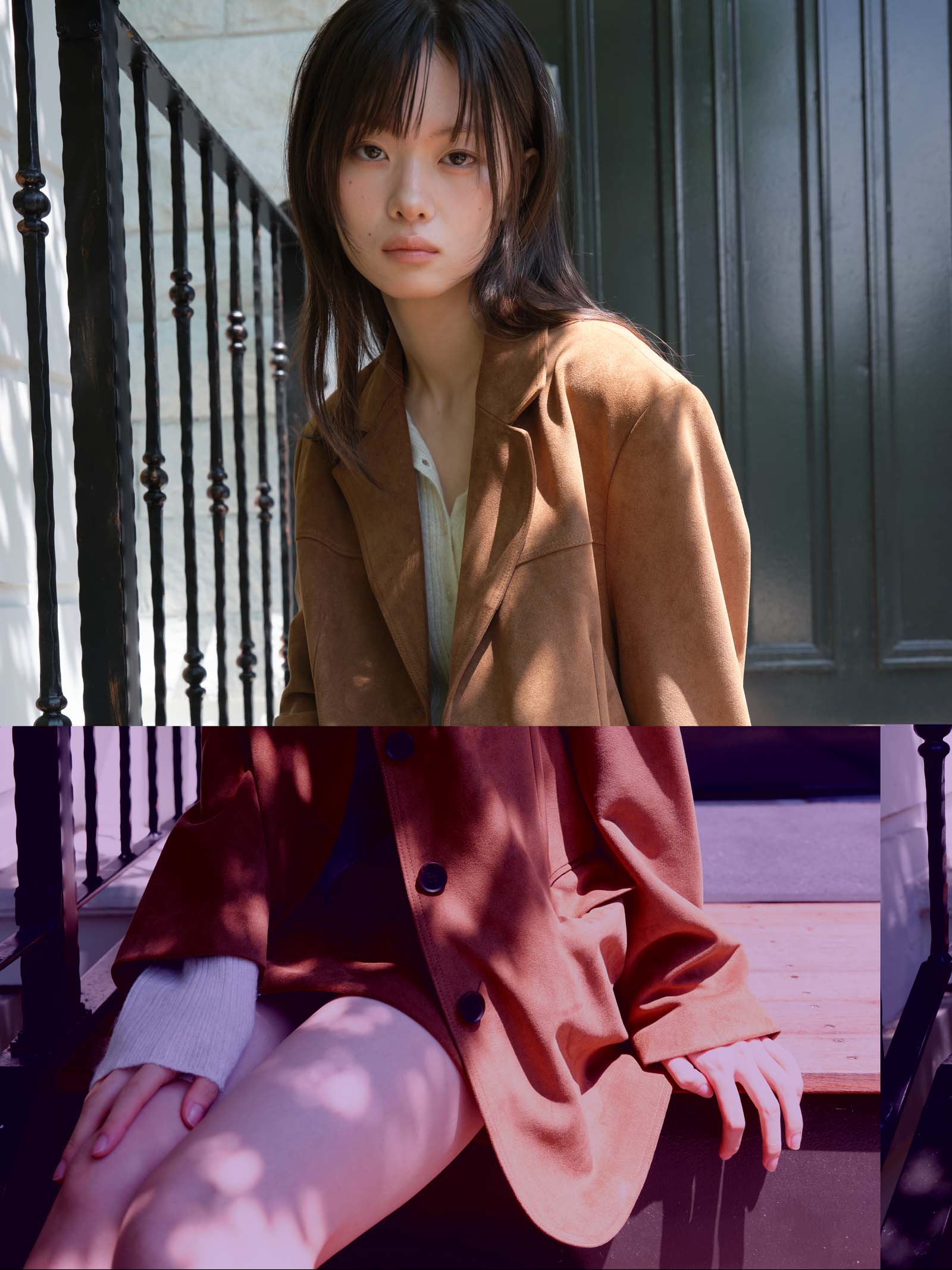 SUEDE OVER JACKET_BROWN