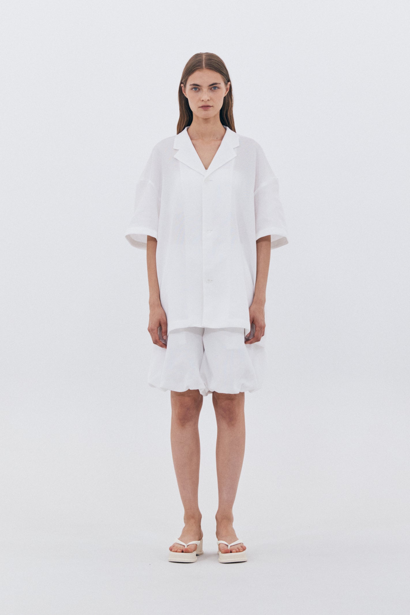 SUMMER COTTON BALLOON PANTS_WHITE