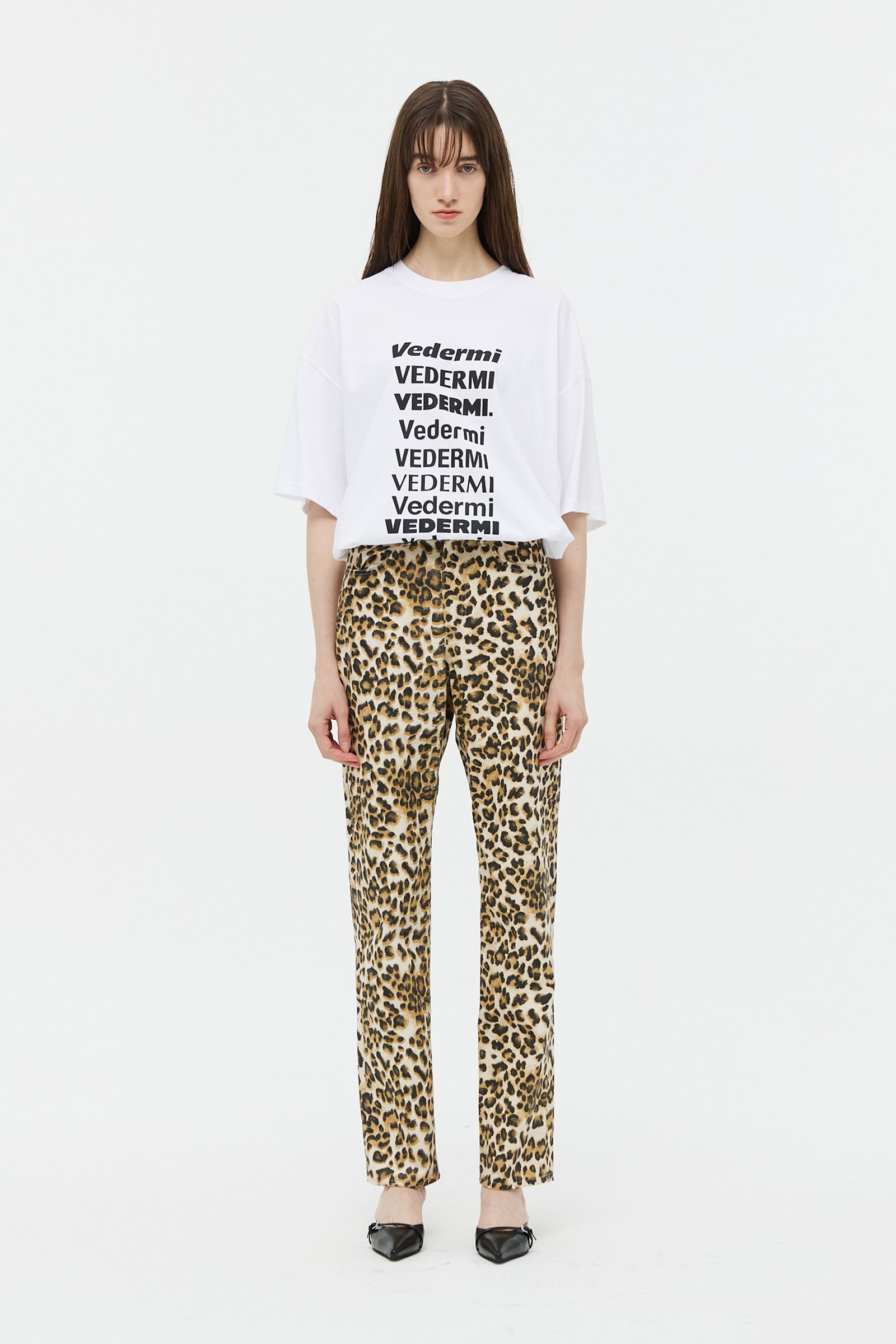 LEOPARD STRAIGHT DENIM PANTS_LEO