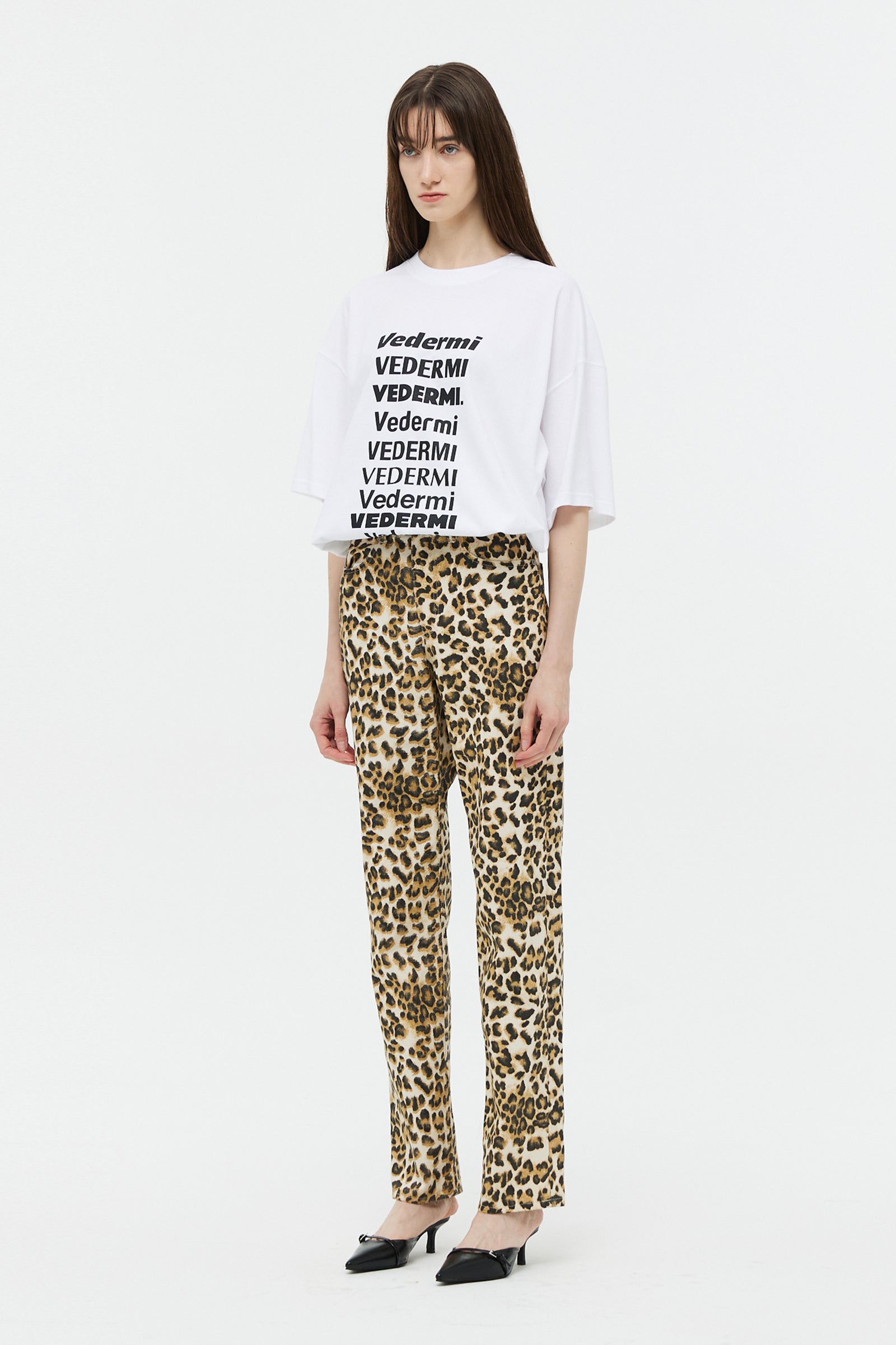 LEOPARD STRAIGHT DENIM PANTS_LEO