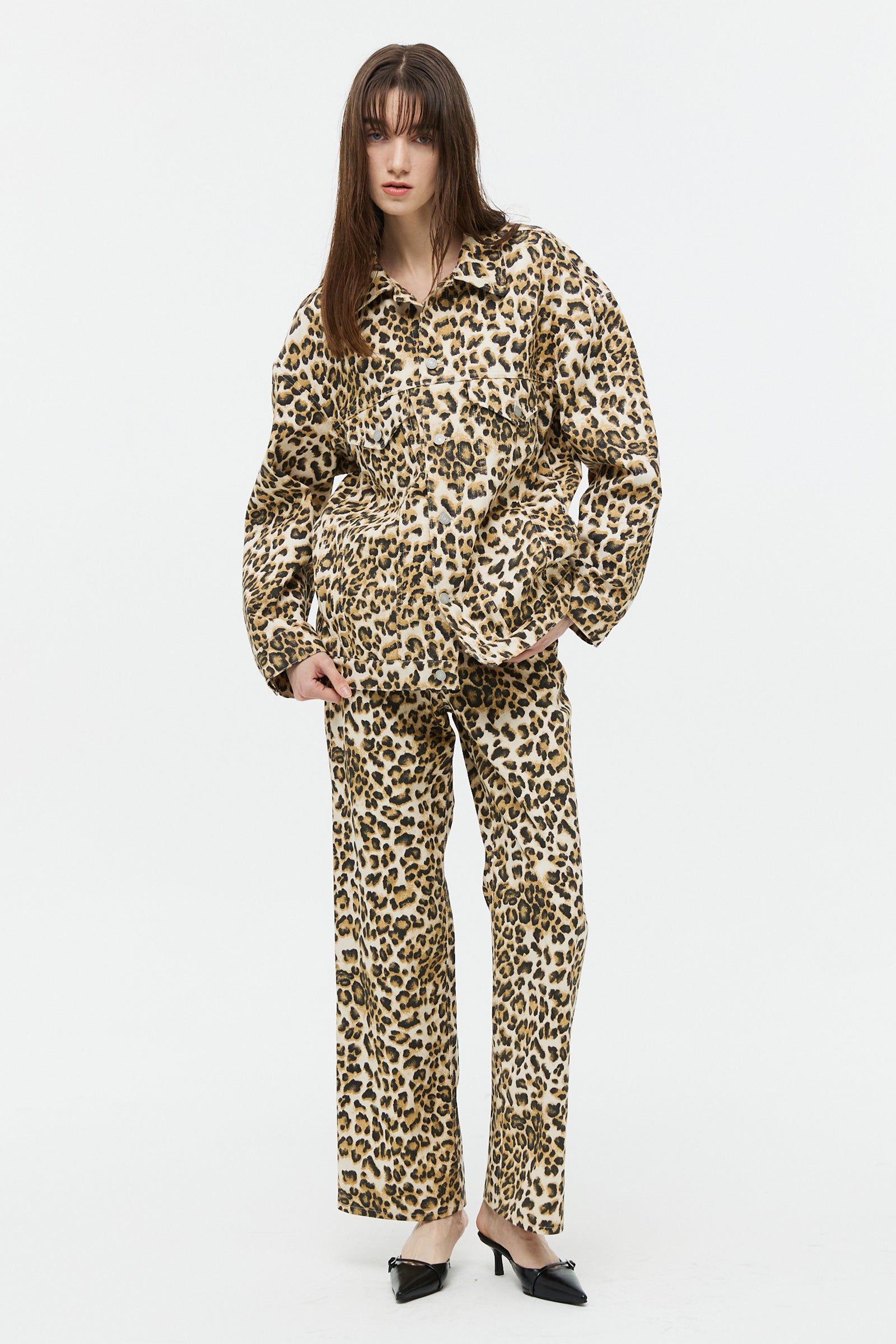 LEOPARD WIDE DENIM PANTS_LEO
