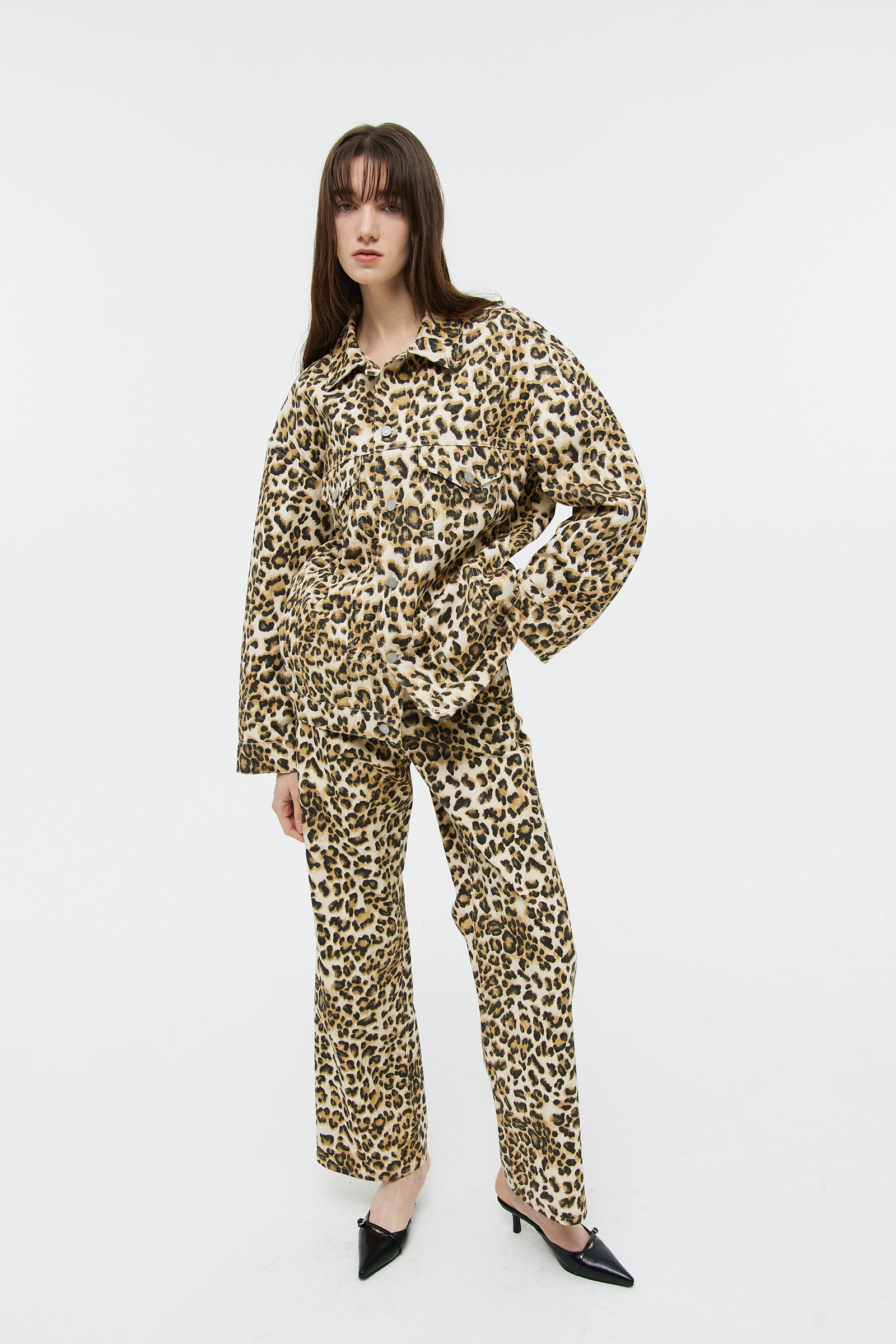 LEOPARD WIDE DENIM PANTS_LEO