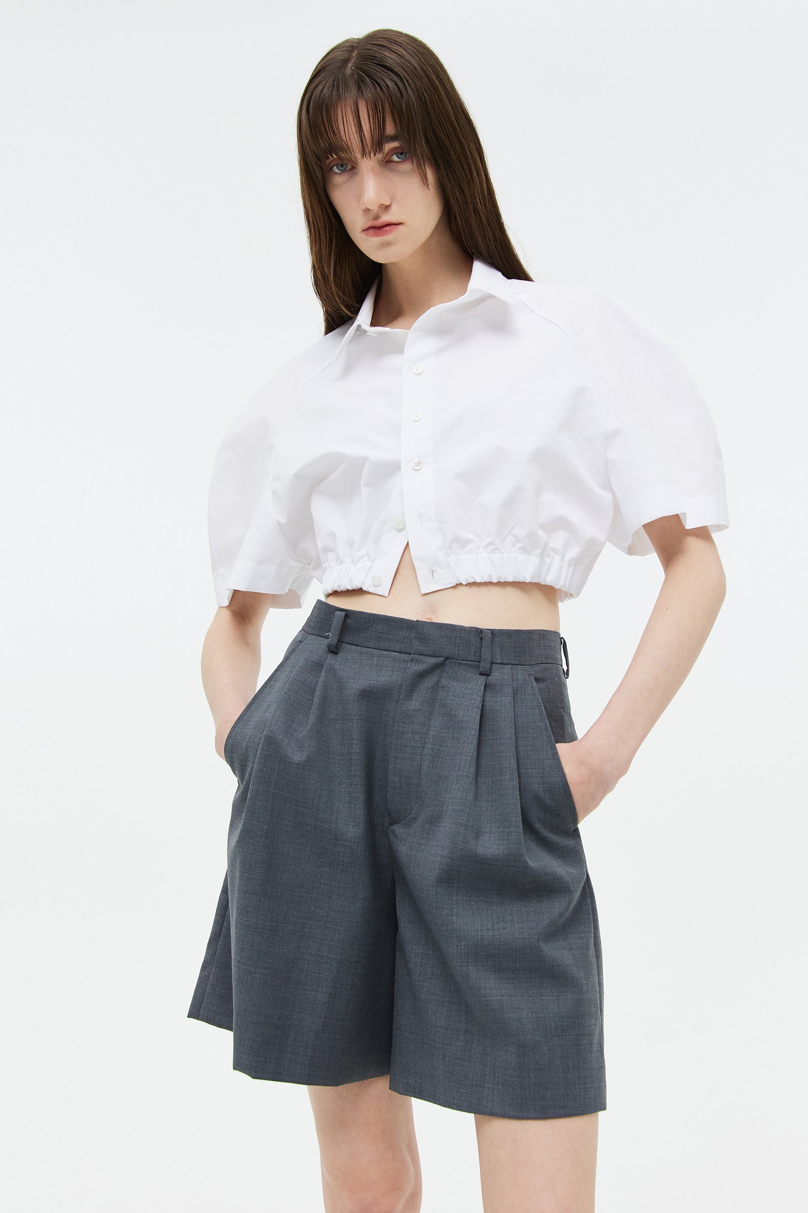 GREY HALF TROUSER_GRAY