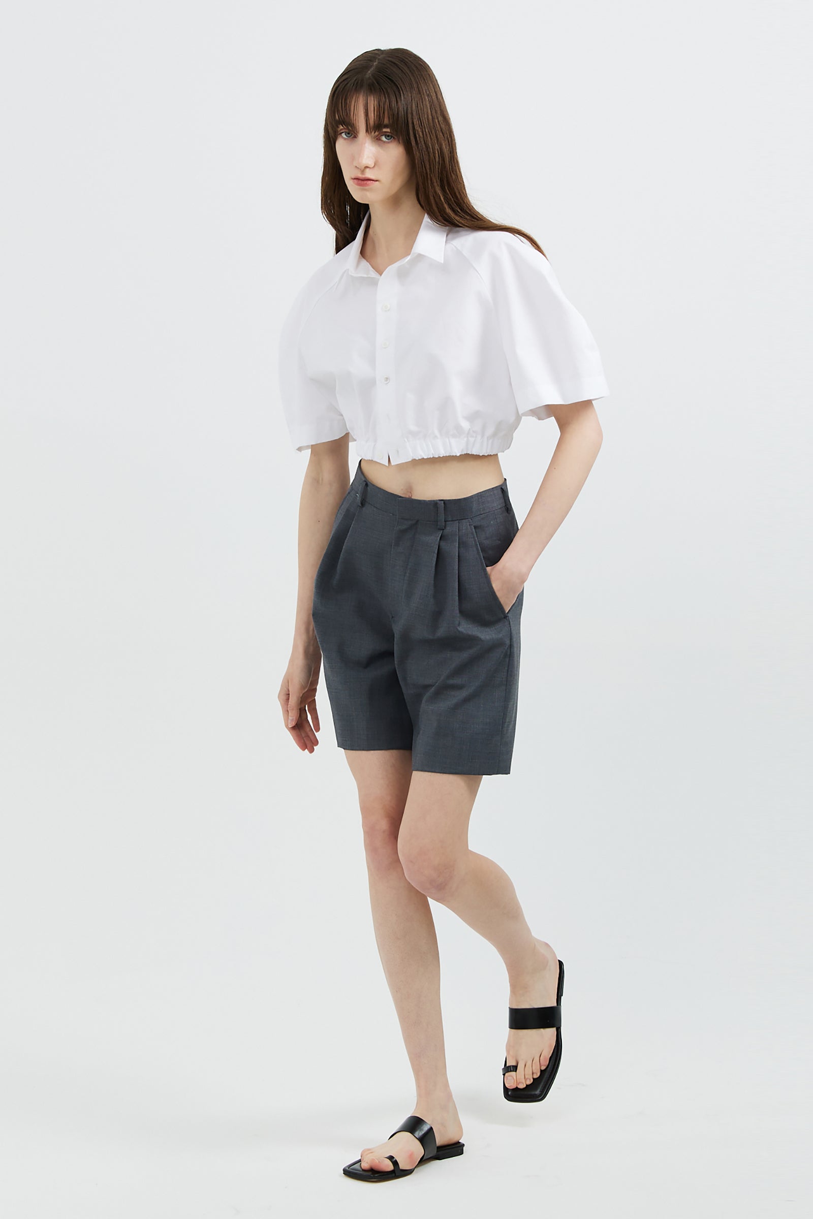 GREY HALF TROUSER_GRAY