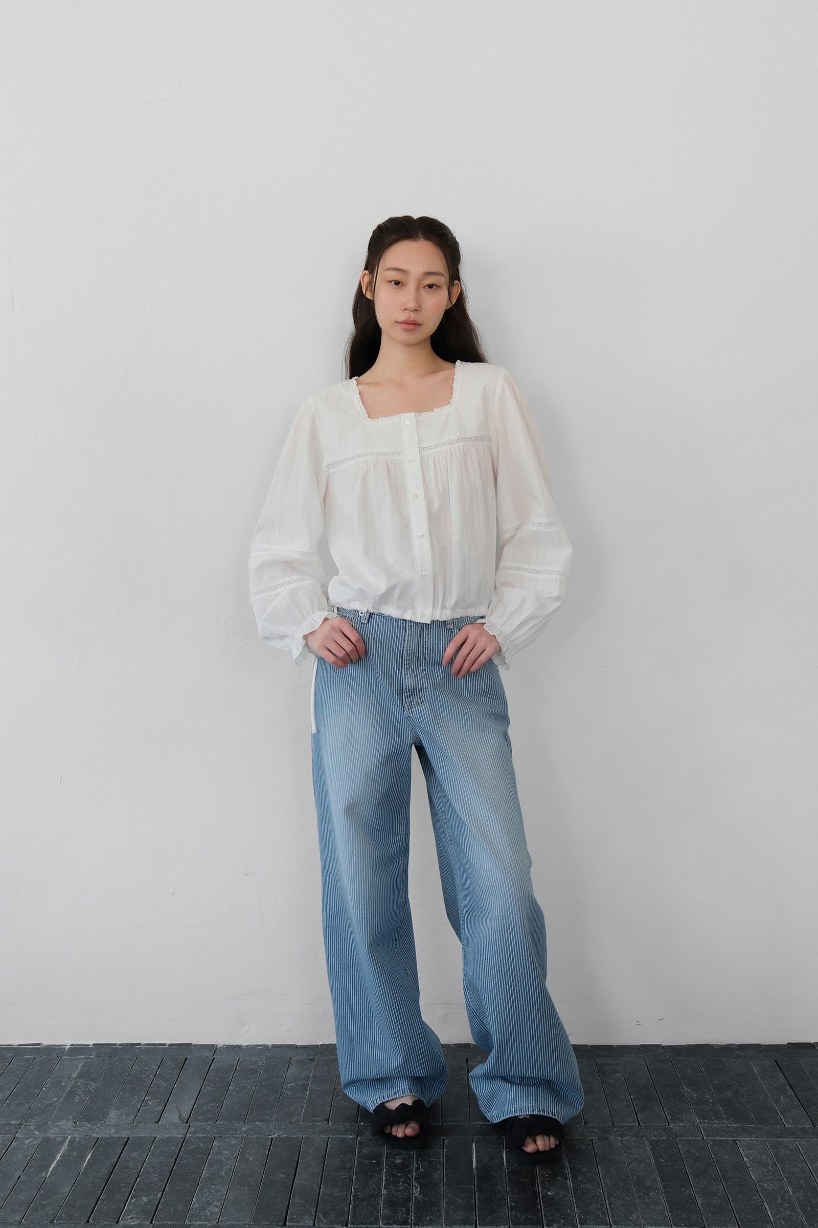 MOUI NOA LACE BLOUSE_IVORY