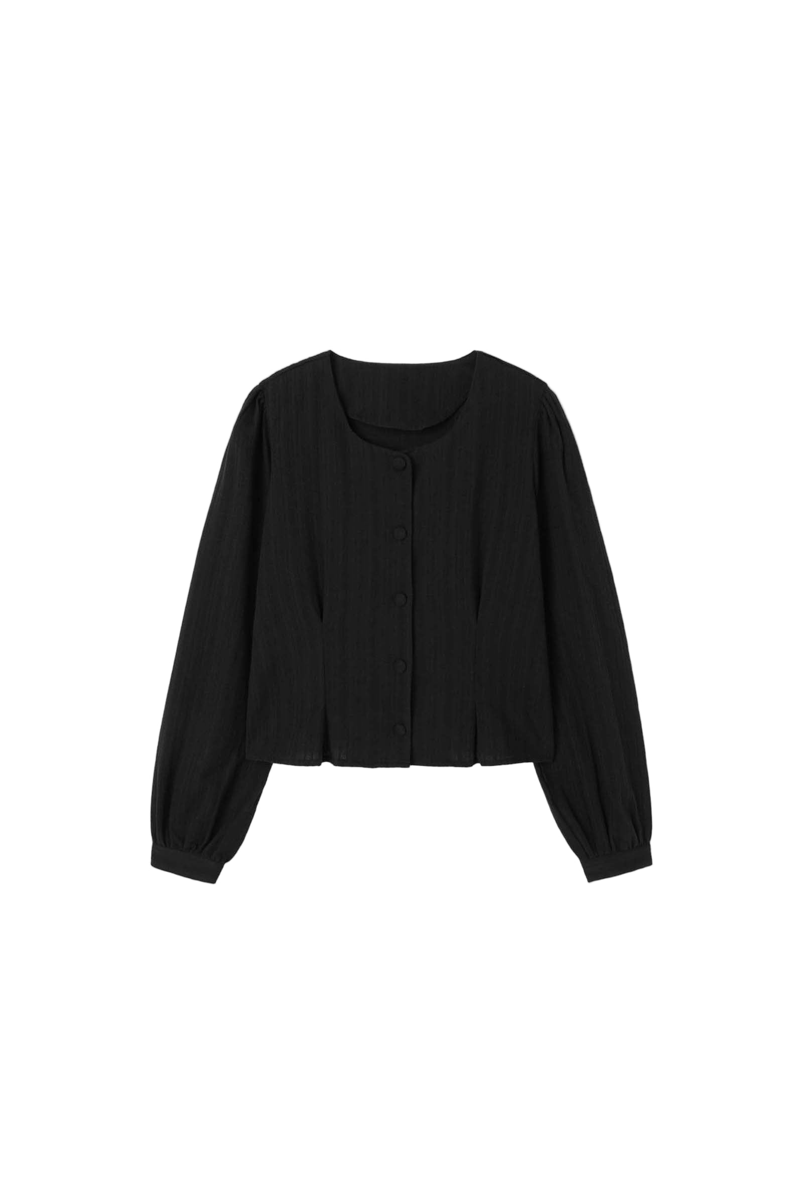 TUCKLINE SOFT SHIRT_BLACK