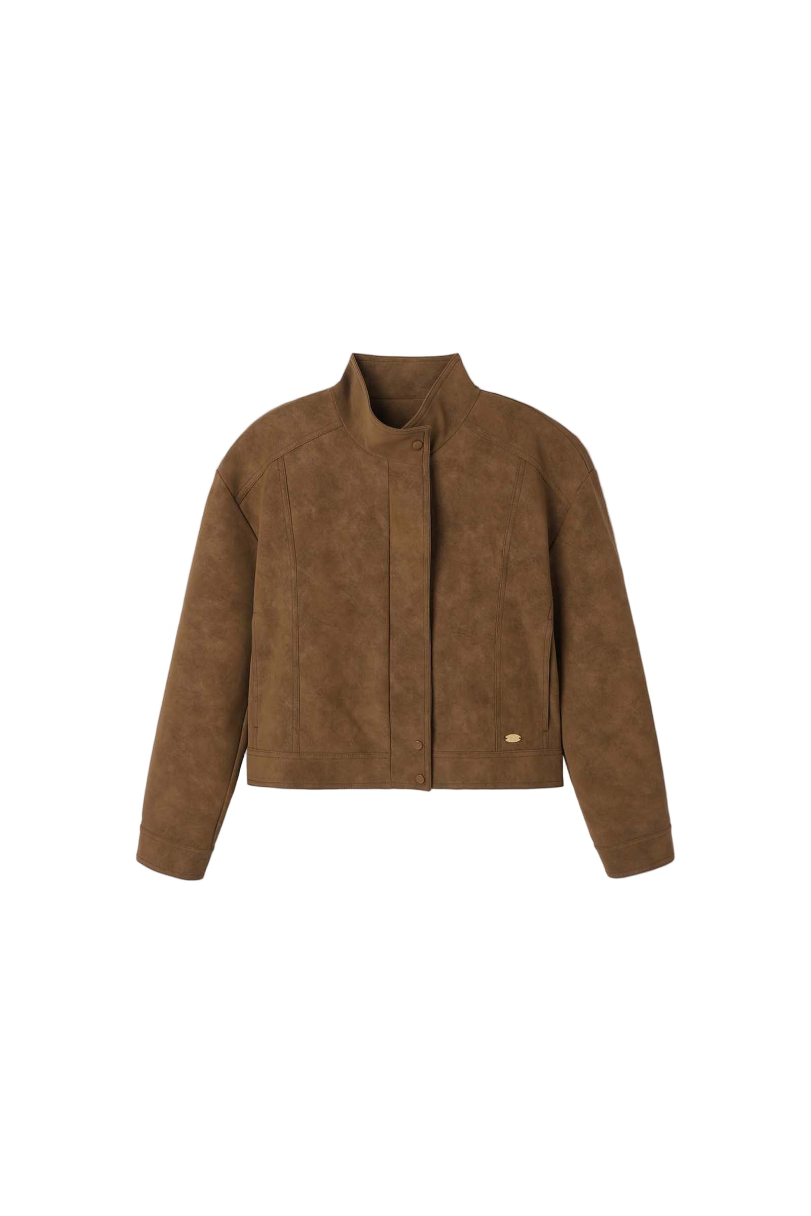 SUEDE BLOUSON JACKET_BROWN