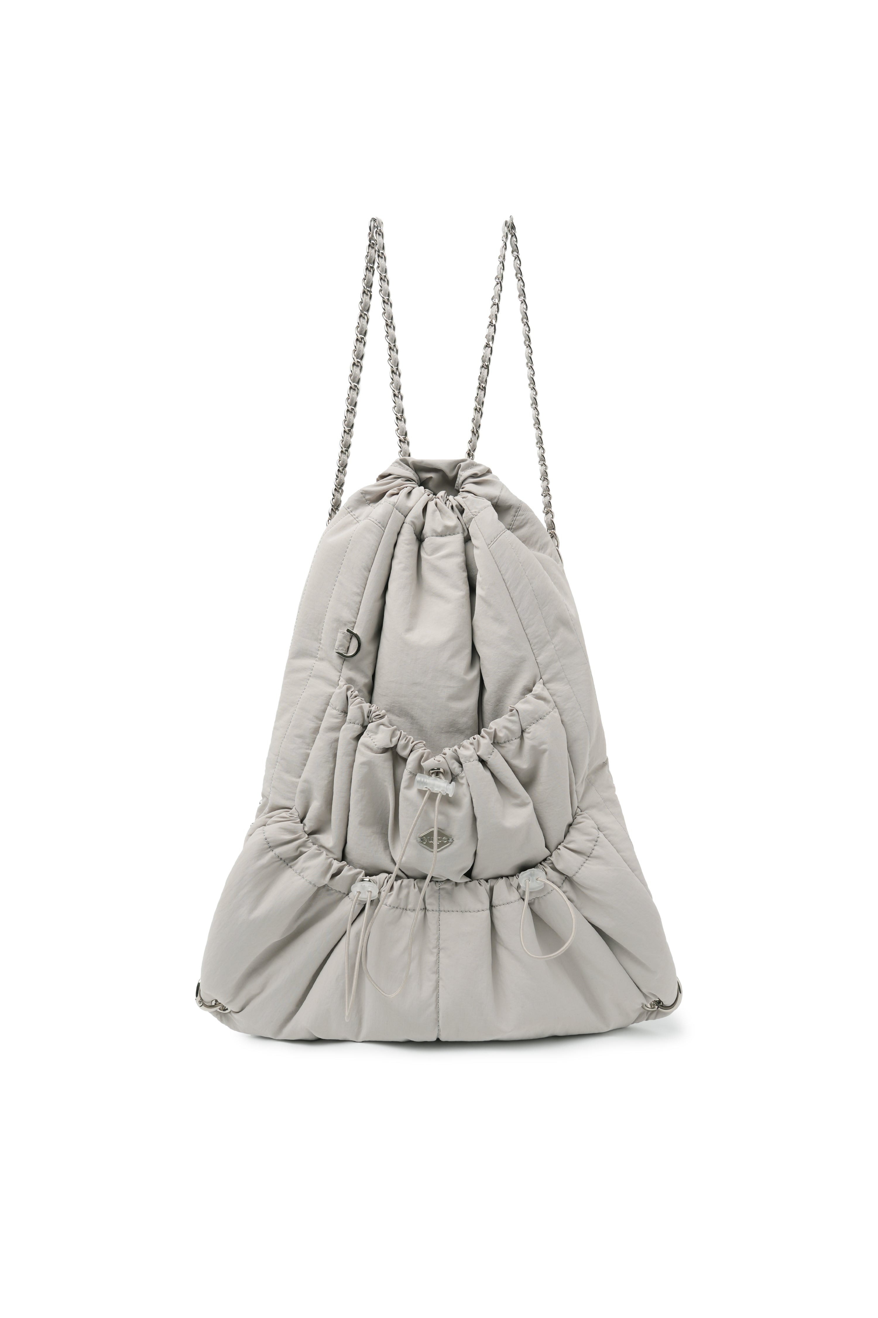 RIBBON CHAIN BACKPACK_GREY