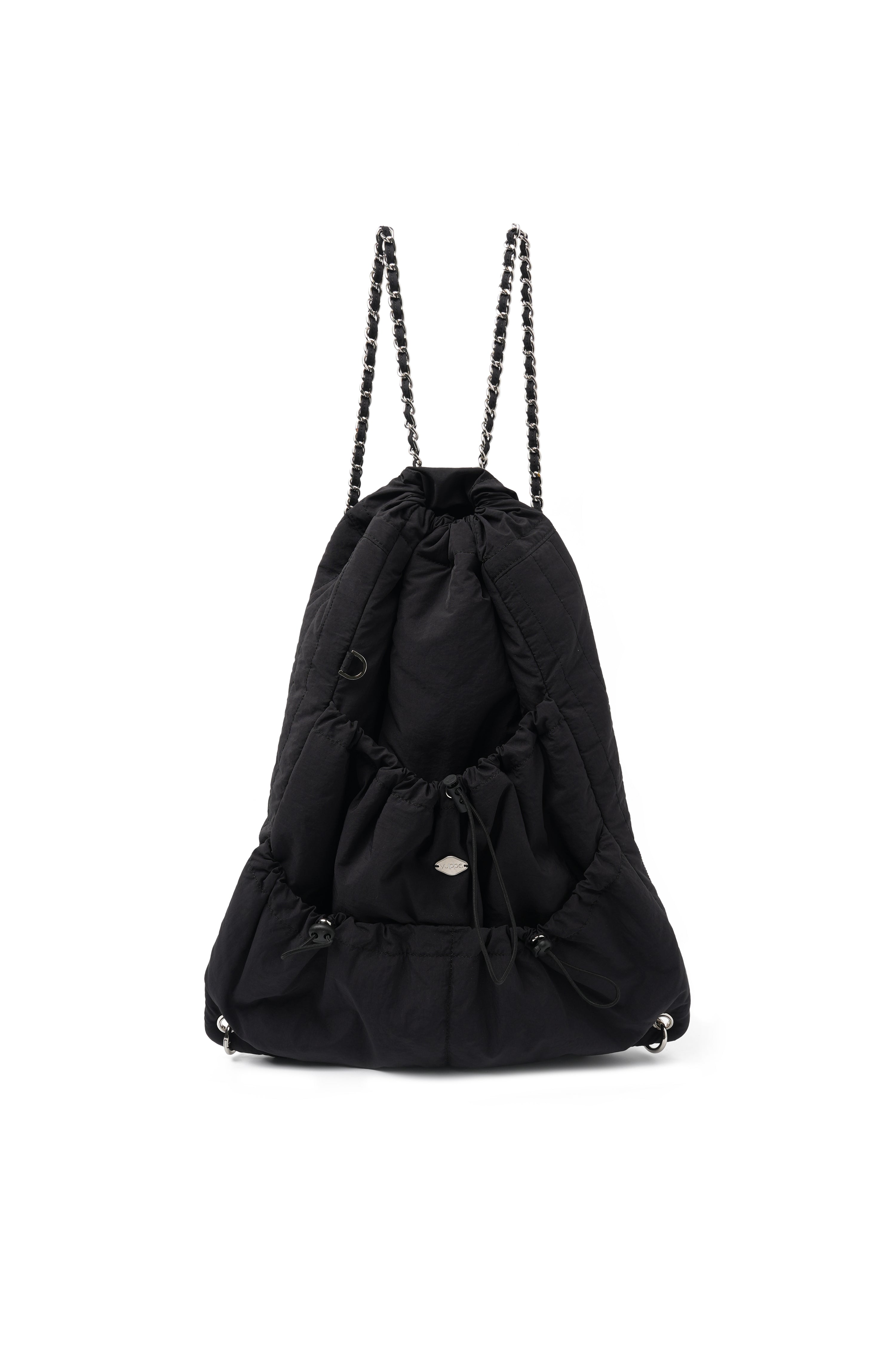 RIBBON CHAIN BACKPACK_BLACK
