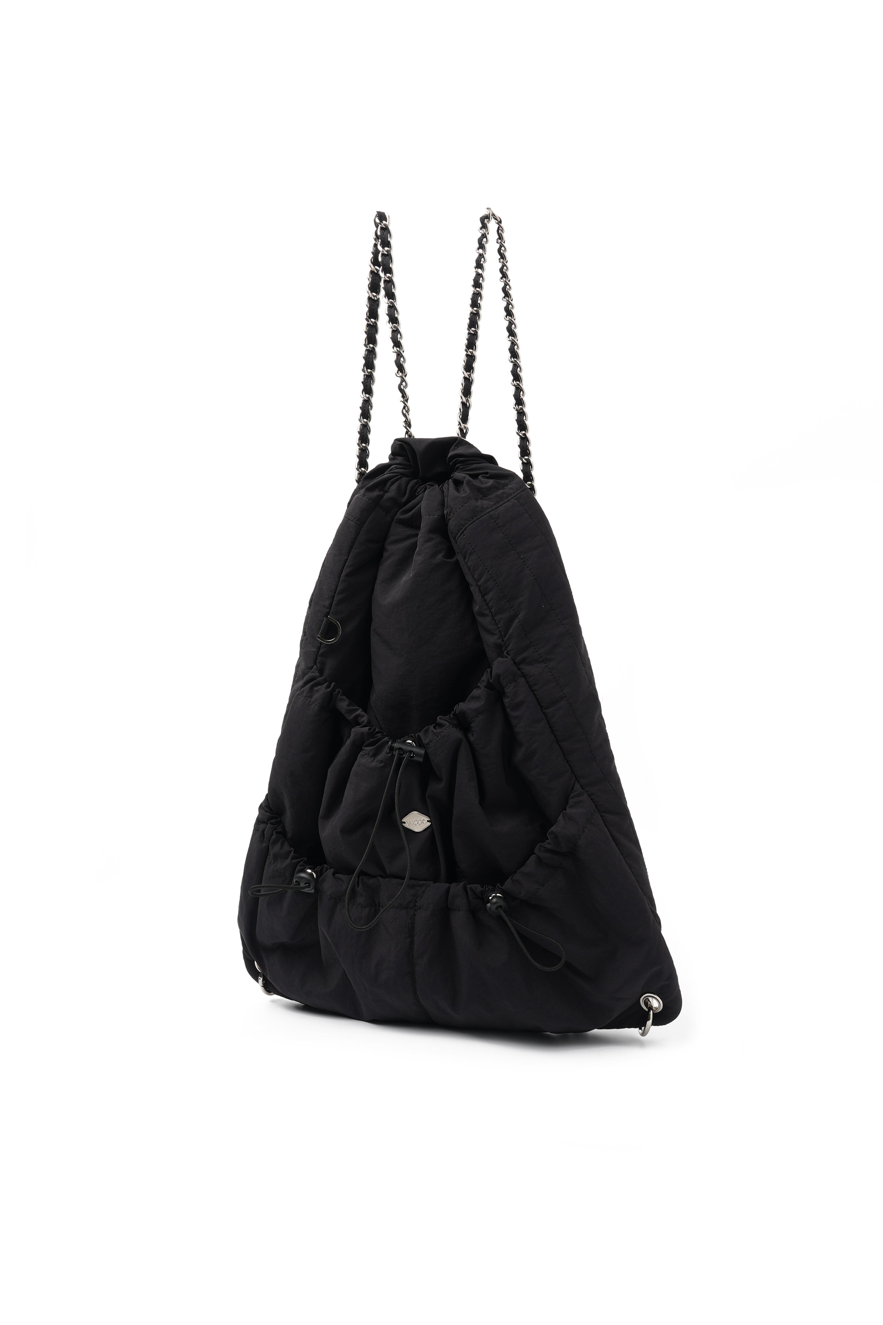 RIBBON CHAIN BACKPACK_BLACK