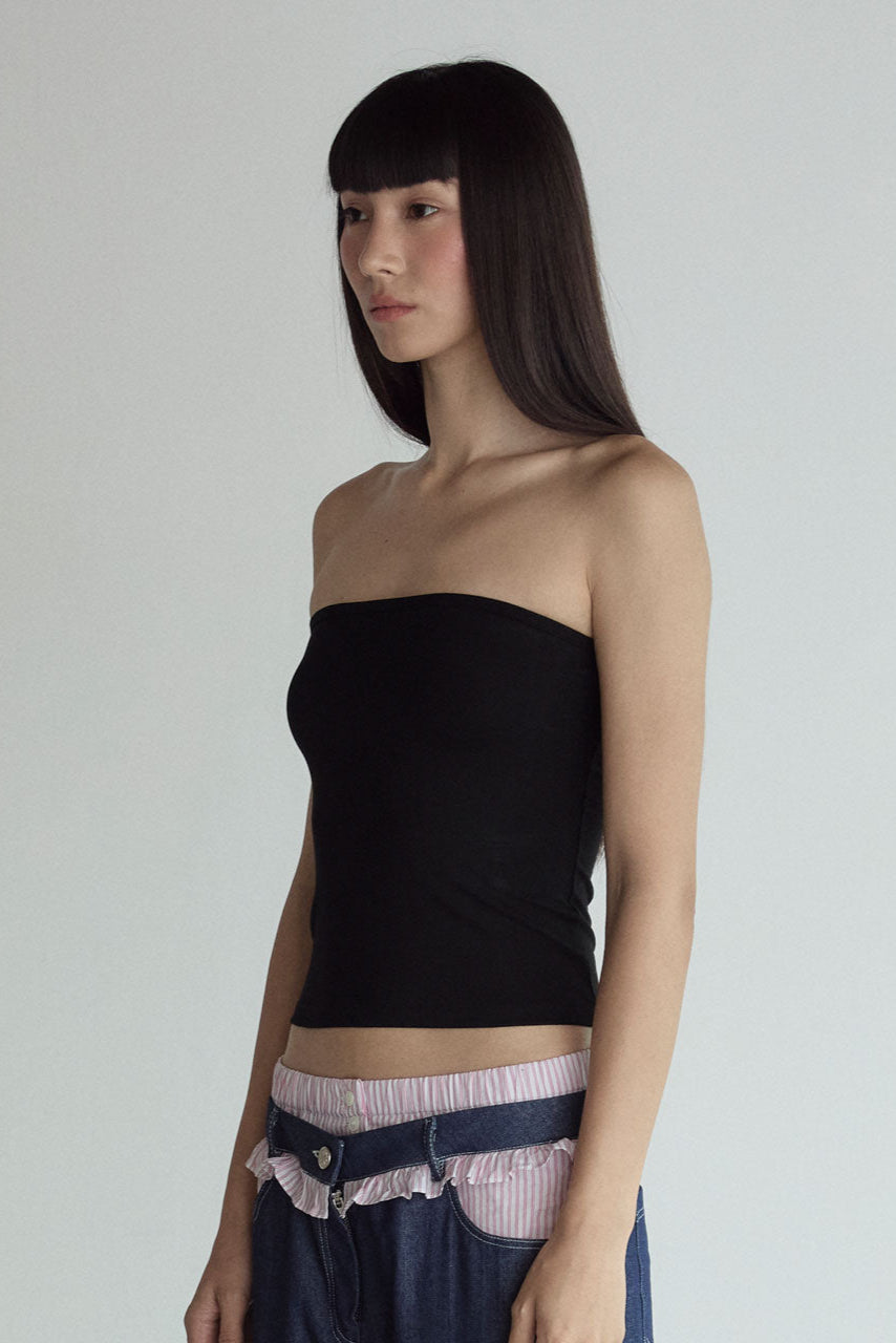 TUBE TOP_BLACK