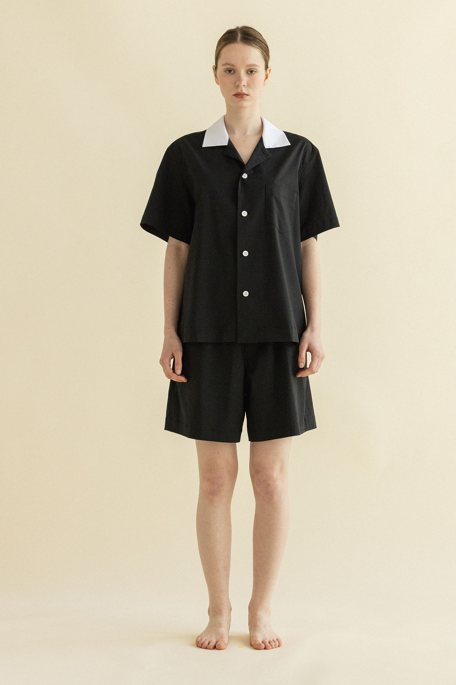 MONO BLACK PAJAMAS PANTS_BLACK