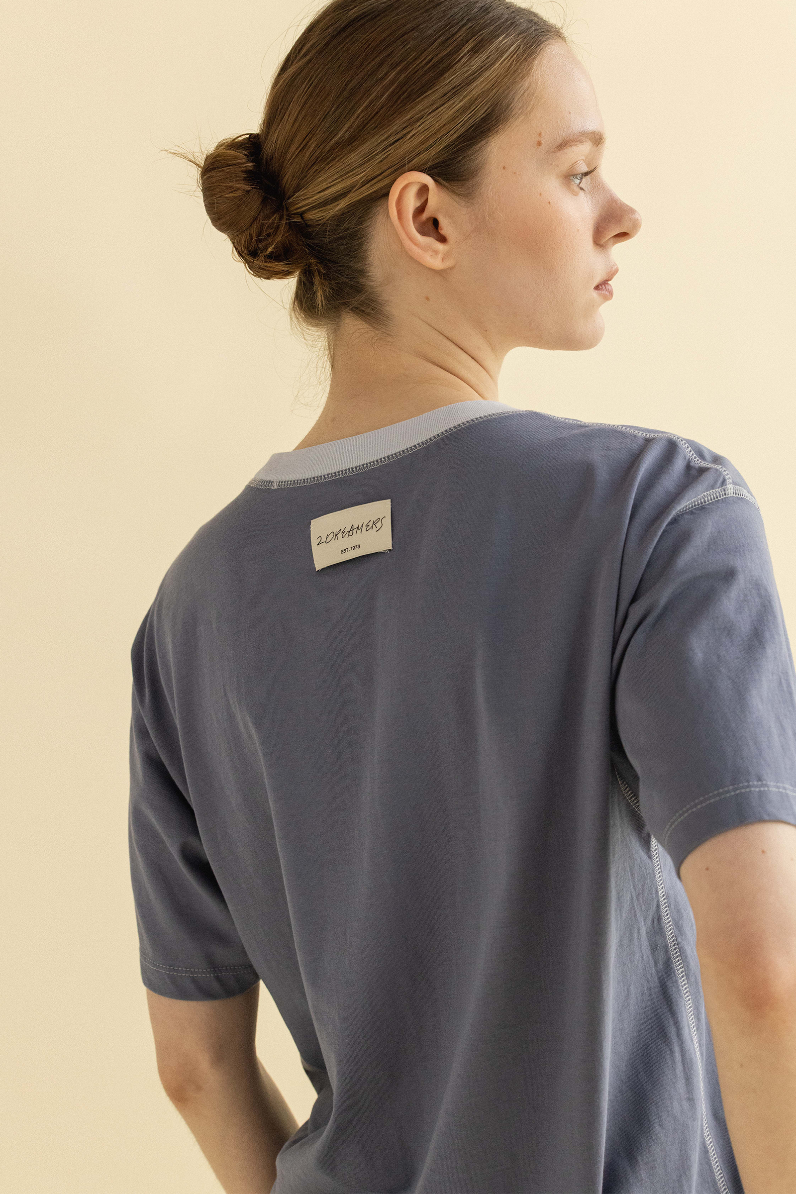 BLUE STITCH T-SHIRT_BLUE