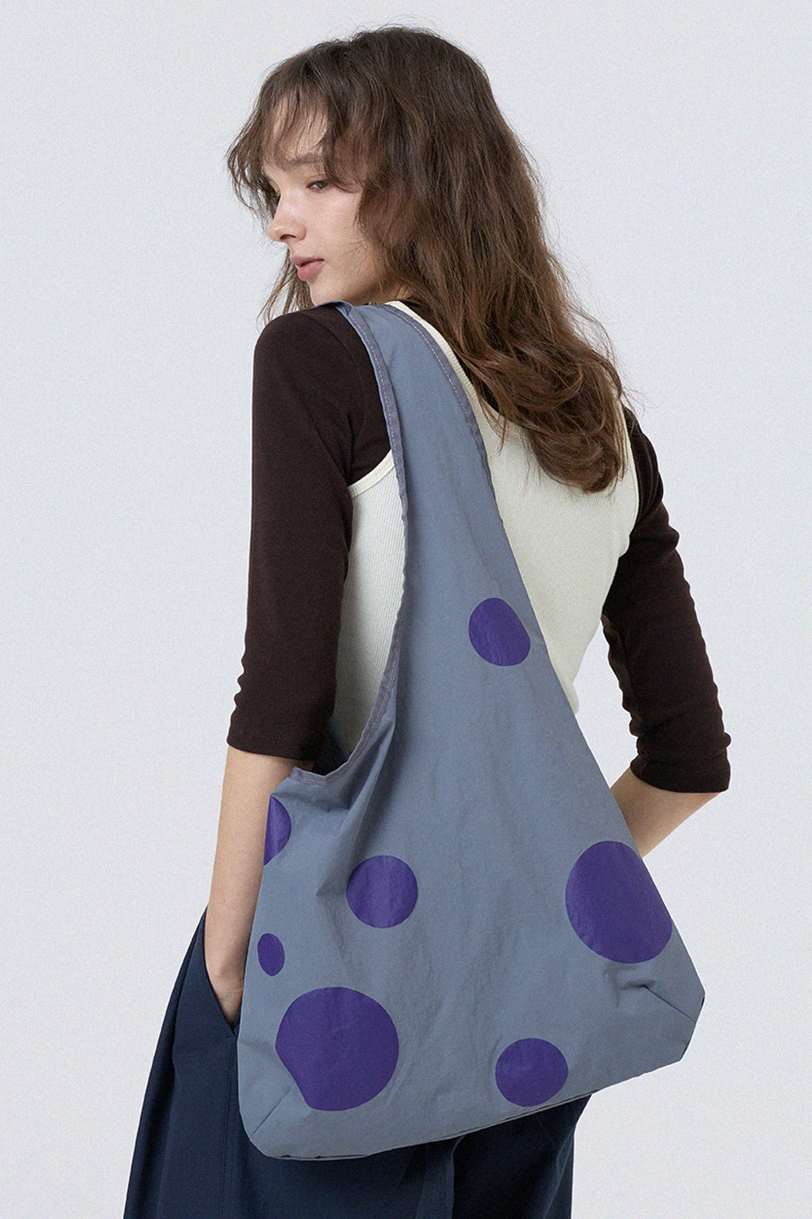 DOT BUBBLE BAG_CHARCOAL