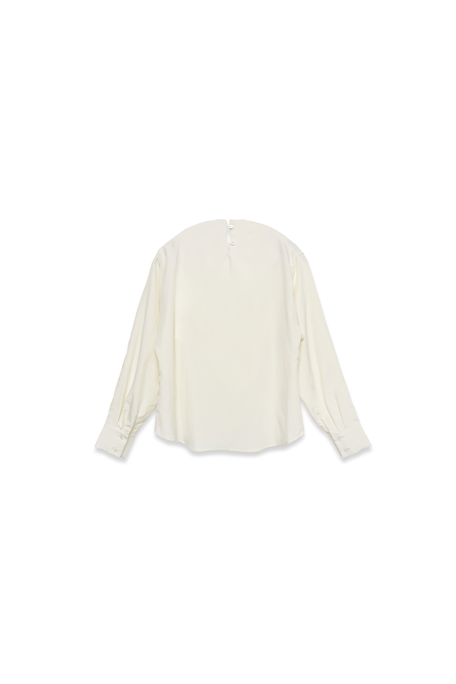 DRAPE BLOUSE_CREAM