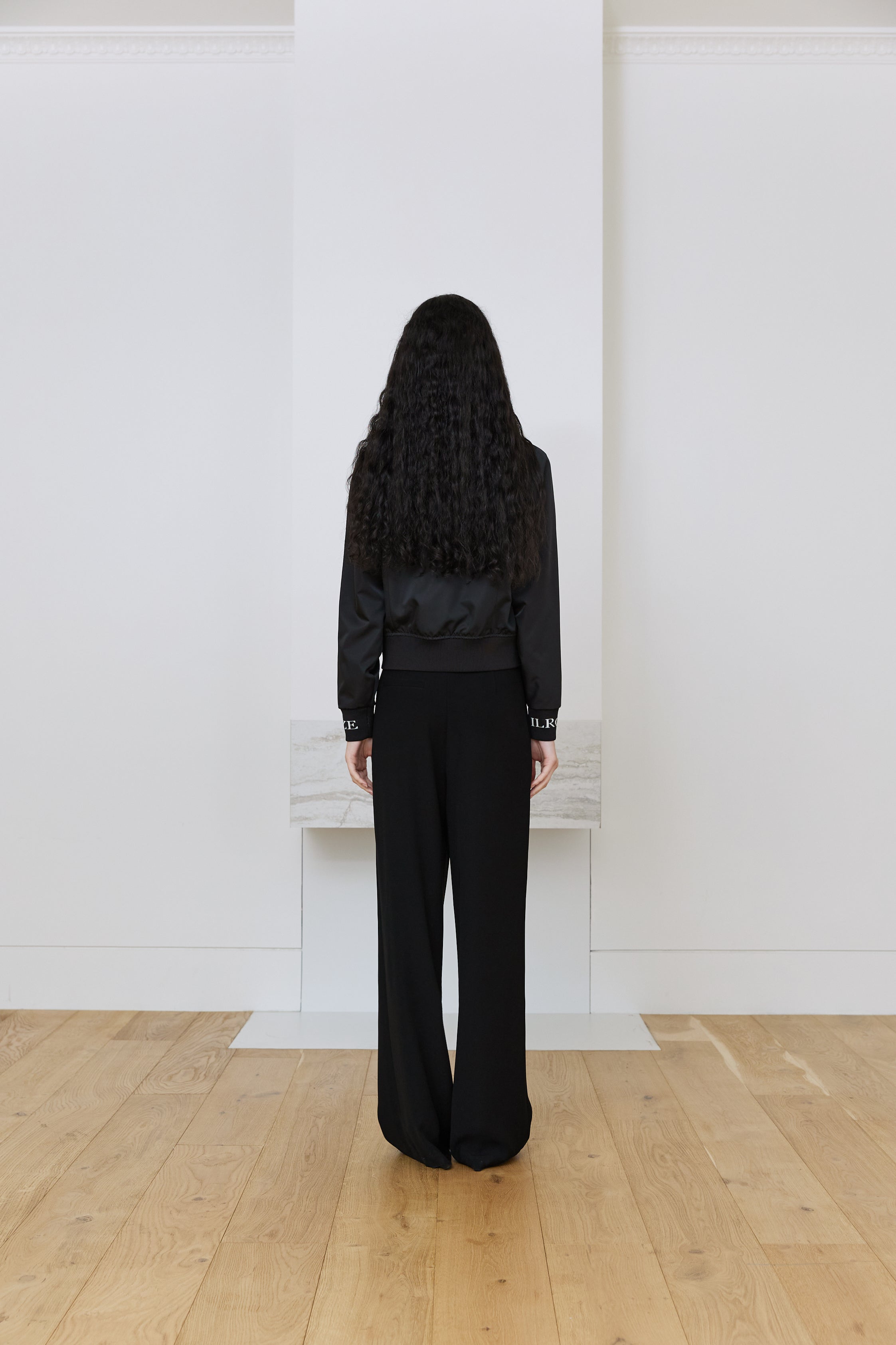 JACQUARD BOMBER JACKET_BLACK