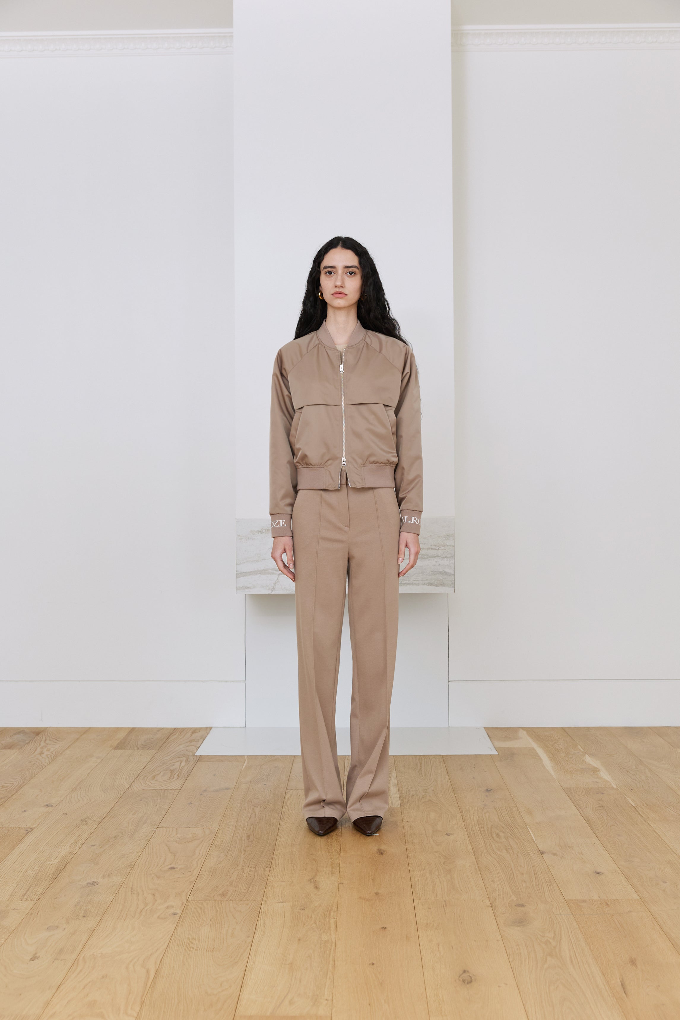 JACQUARD BOMBER JACKET_BEIGE