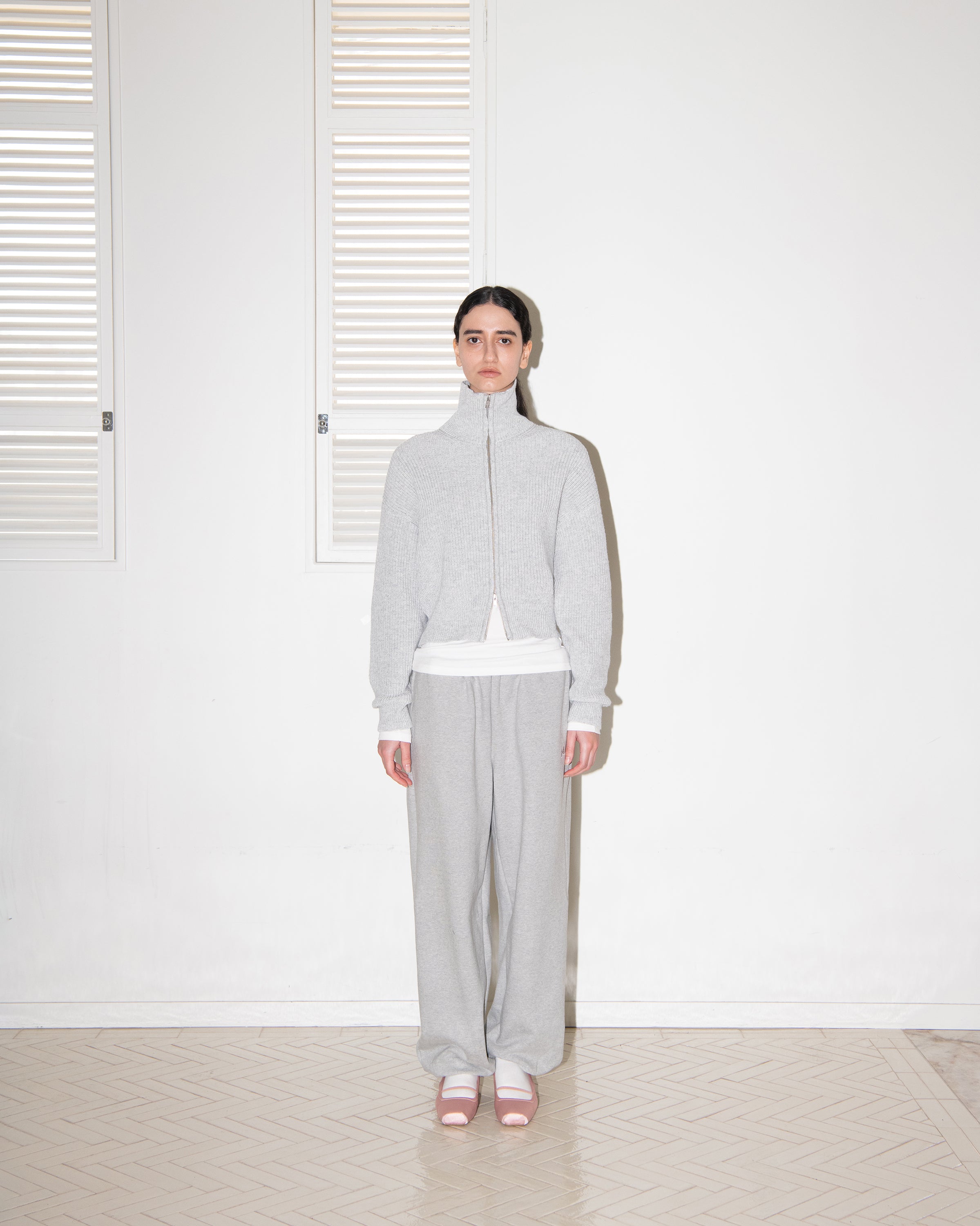 PETIT MAIS LOGO SWEAT PANTS_GRAY