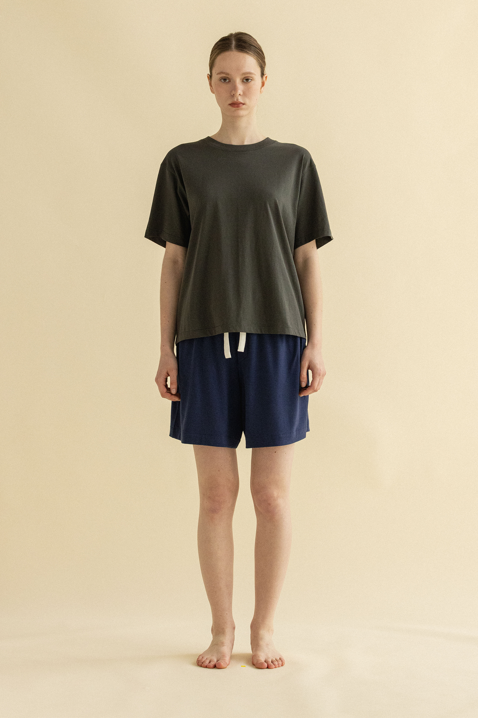 MONO STITCH T-SHIRT_CHARCOAL
