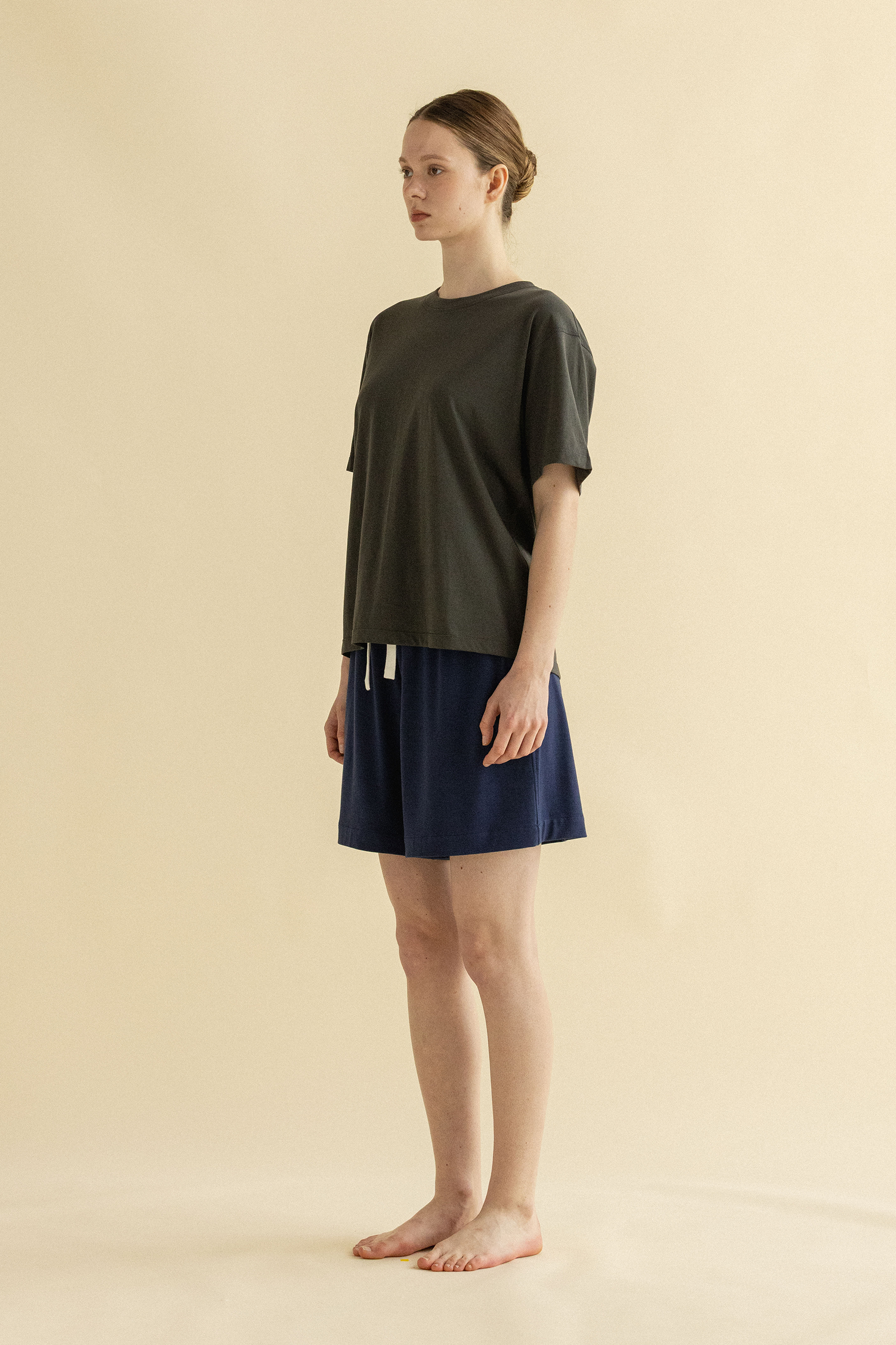 MONO STITCH T-SHIRT_CHARCOAL