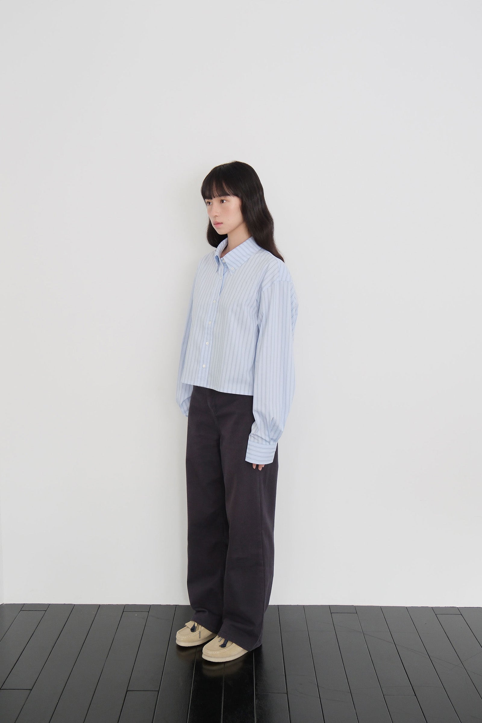 TIDY CROP SHIRTS_BLUE