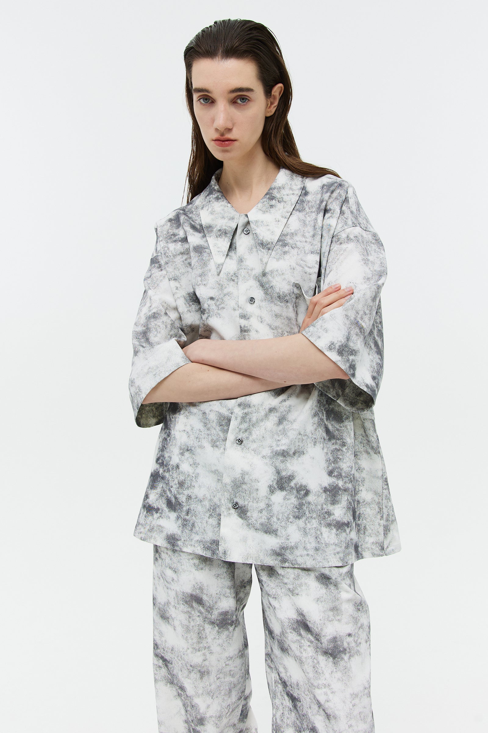 MOON HALF SHIRT_GREY